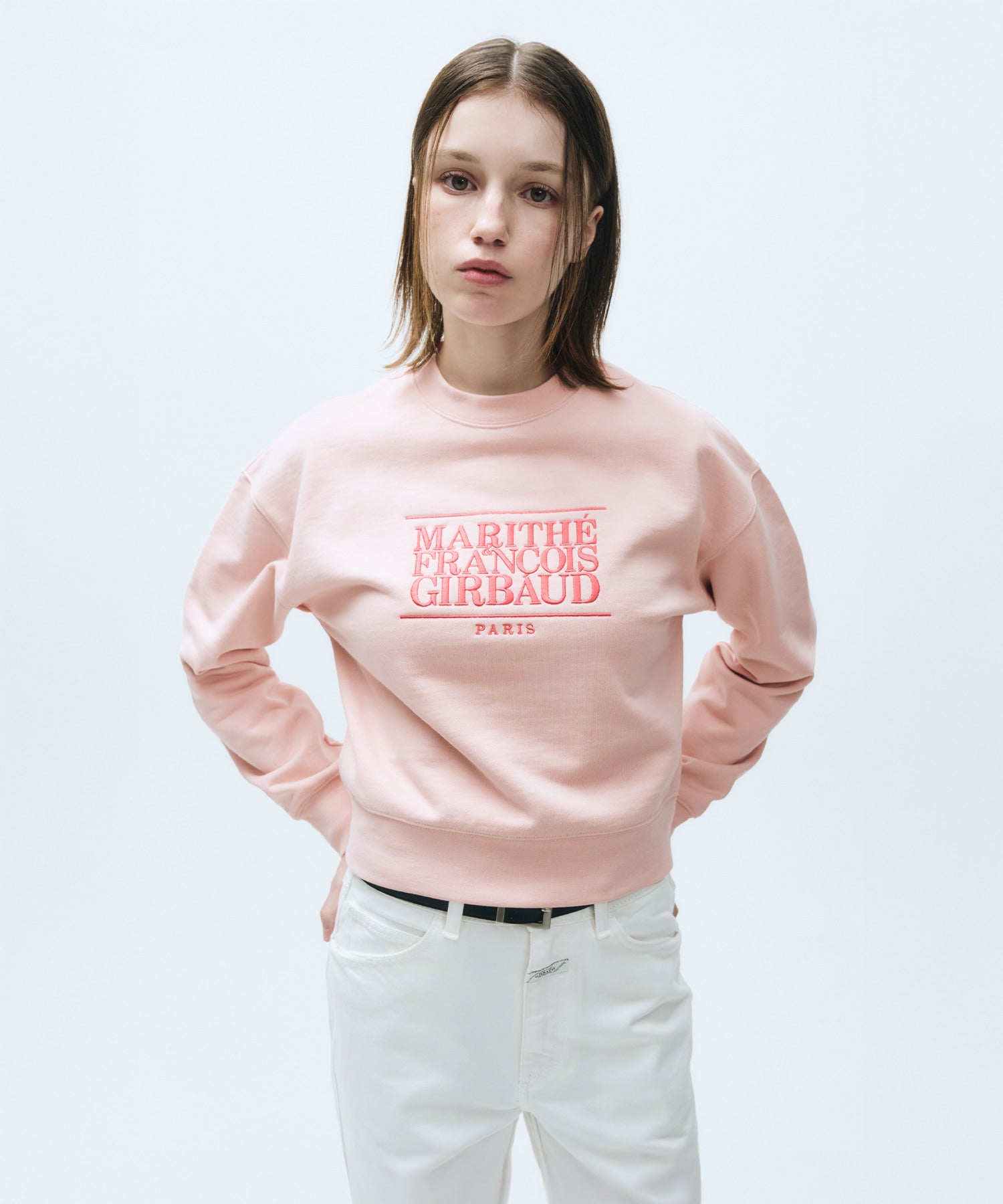 W CLASSIC LOGO CROP SWEATSHIRT