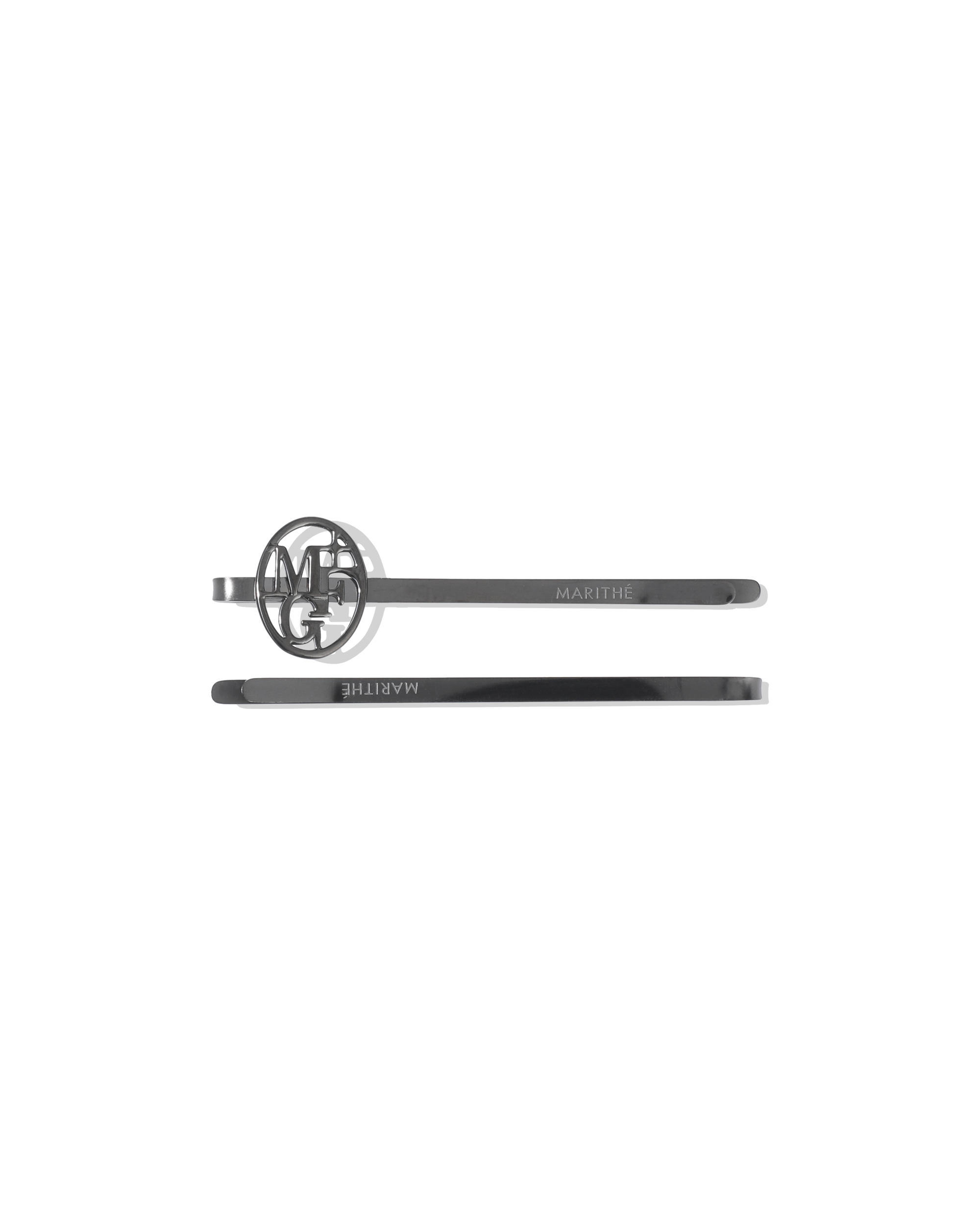 CIRCLE LOGO SLIM METAL HAIR PIN 2PACK