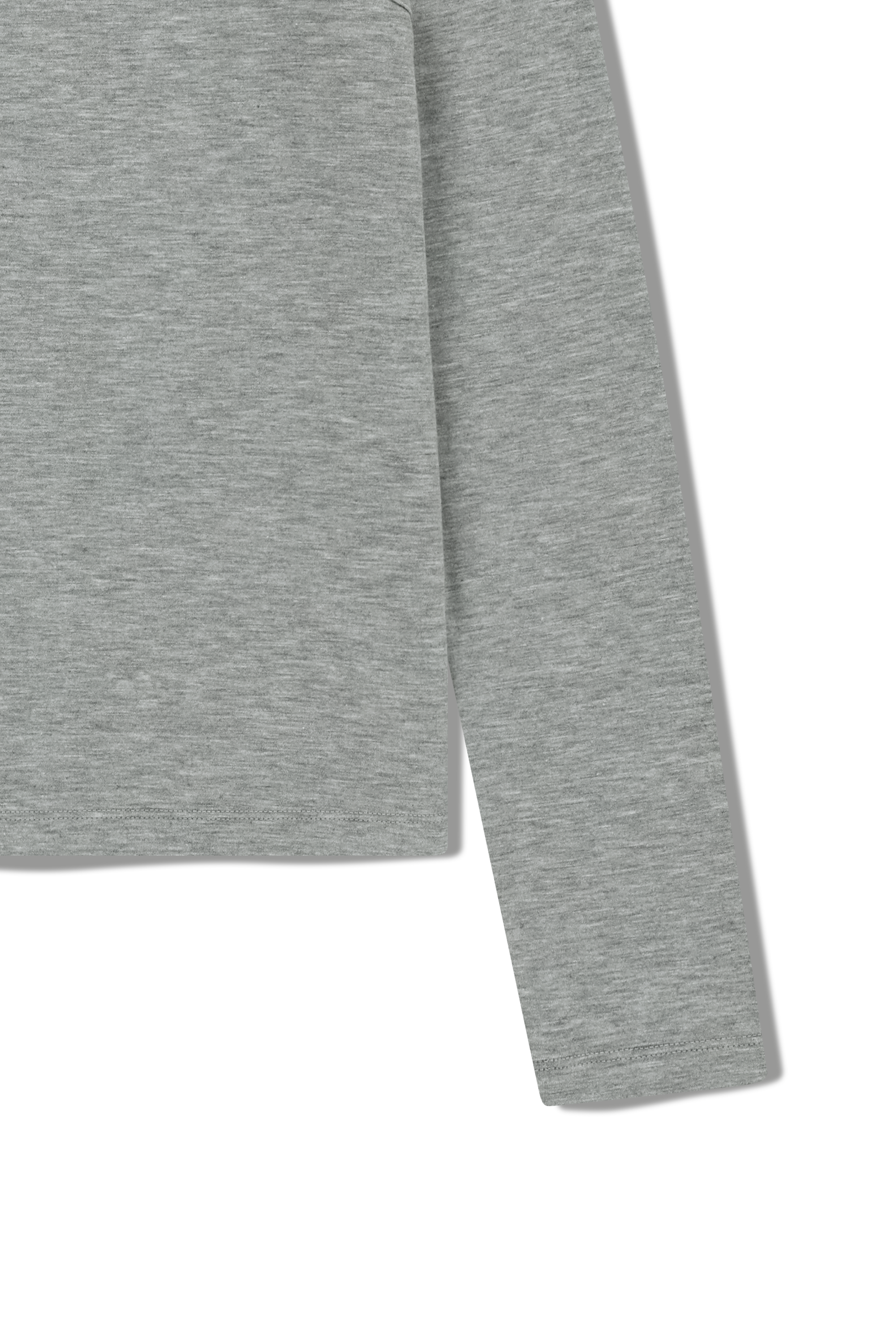 W LAYERED SHEER JERSEY LONG SLEEVE