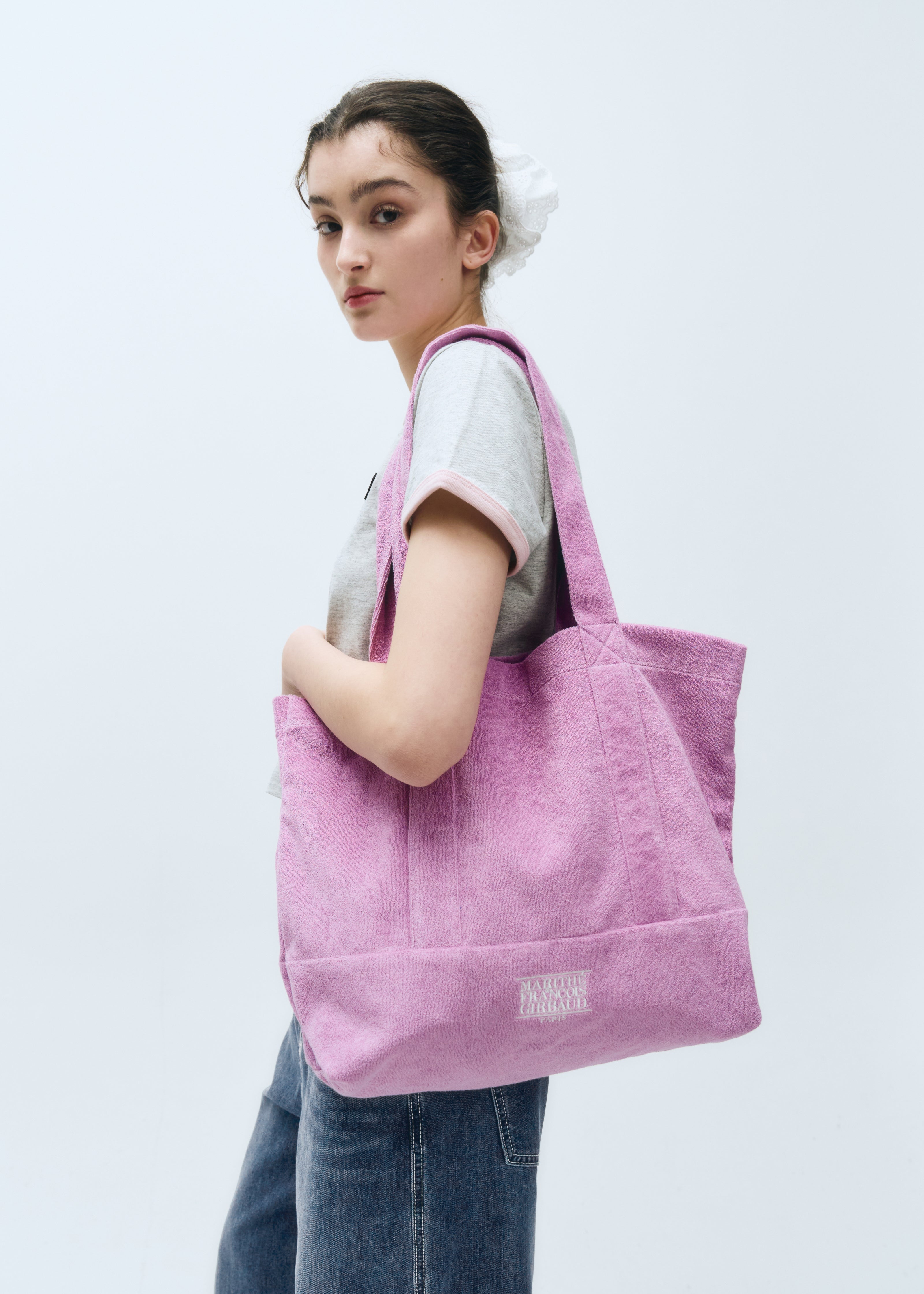 CLASSIC LOGO TERRY SHOPPER BAG