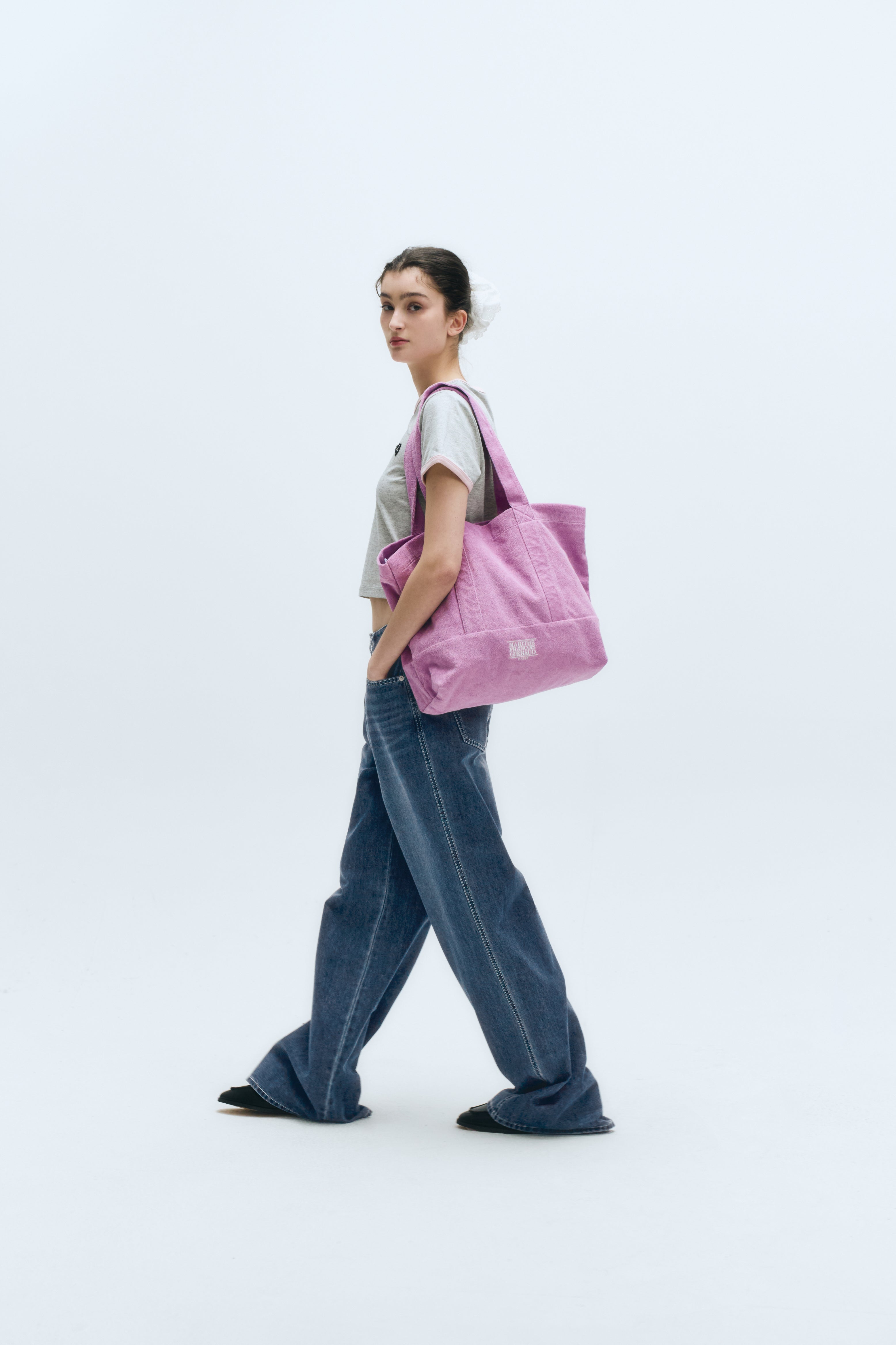 CLASSIC LOGO TERRY SHOPPER BAG