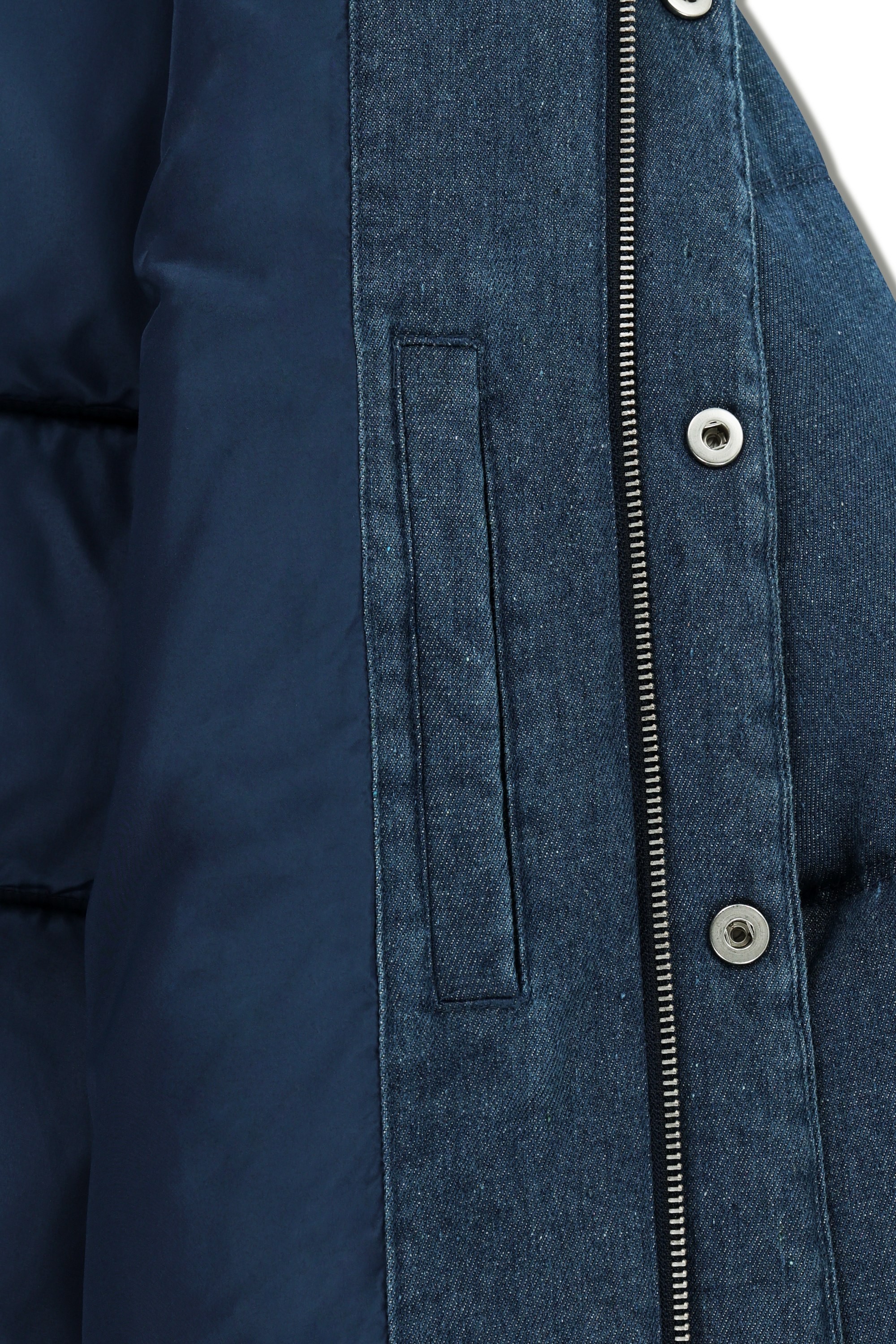 CLASSIC LOGO DENIM DOWN JACKET