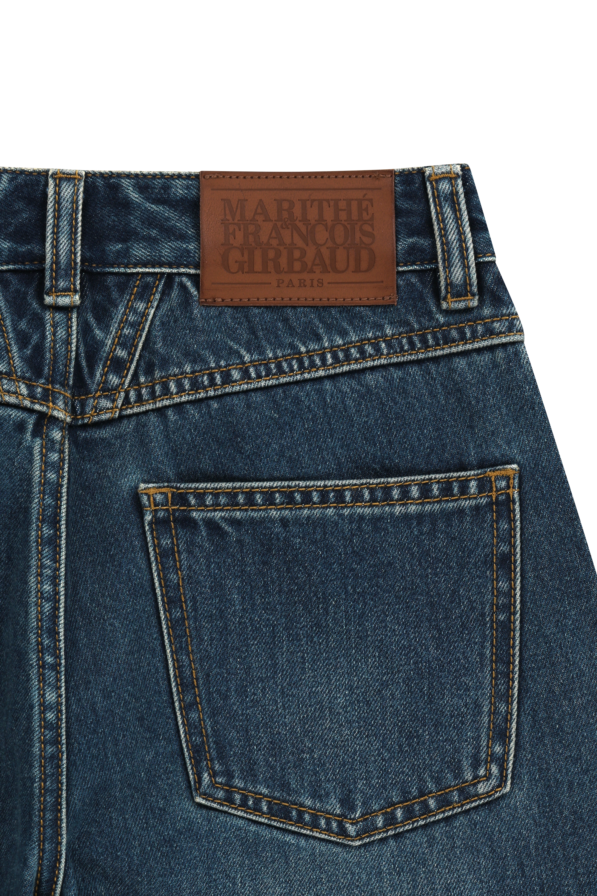 W HIGH STRAIGHT DENIM PANTS