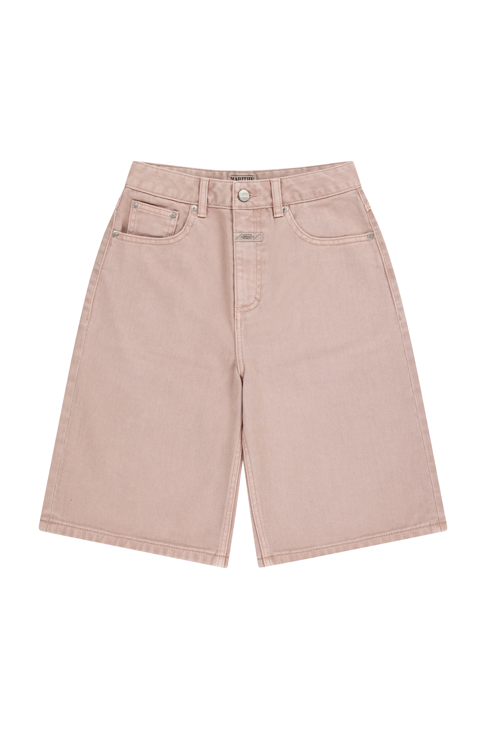 W LONG BERMUDA DENIM PANTS