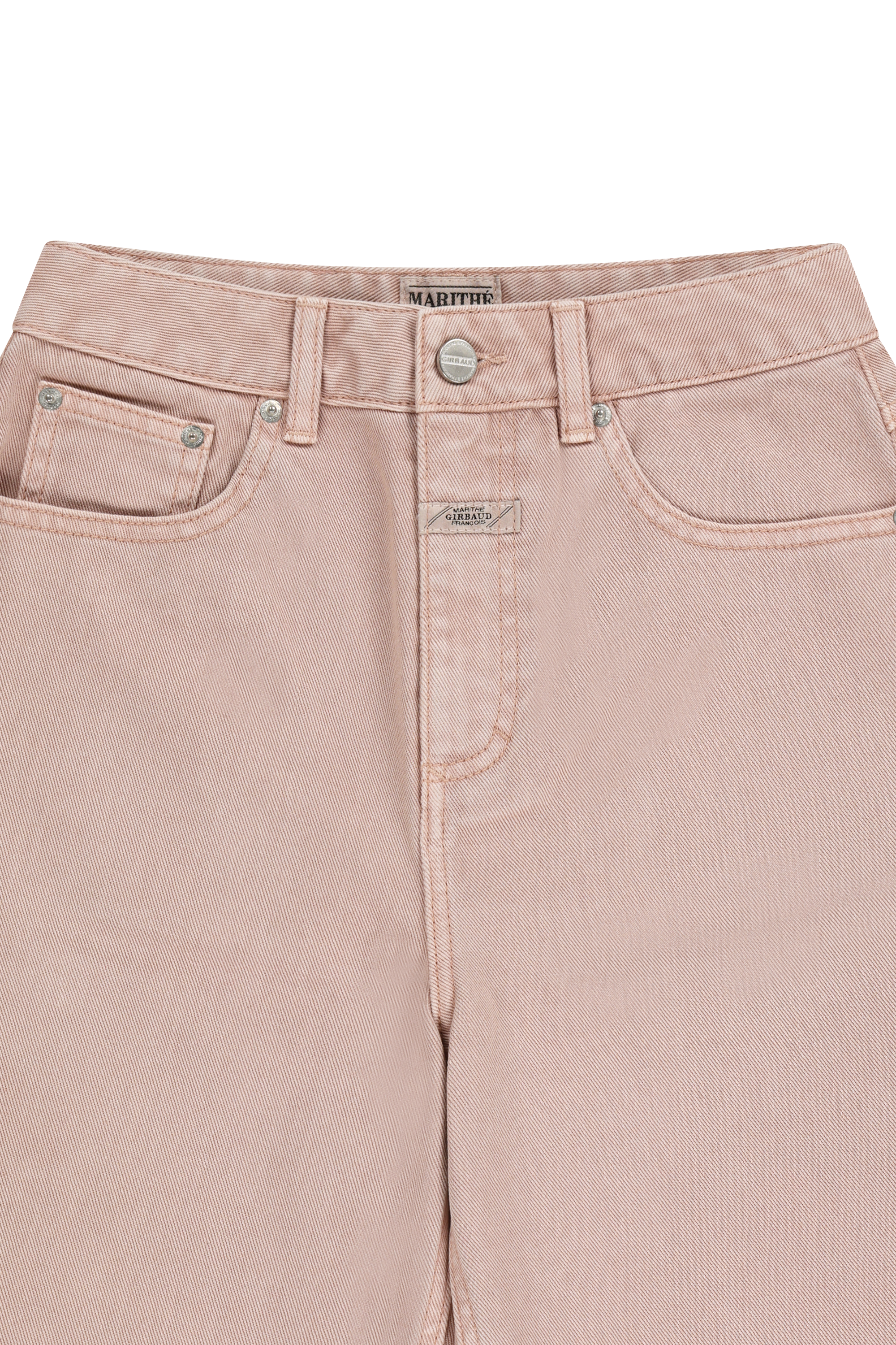 W LONG BERMUDA DENIM PANTS