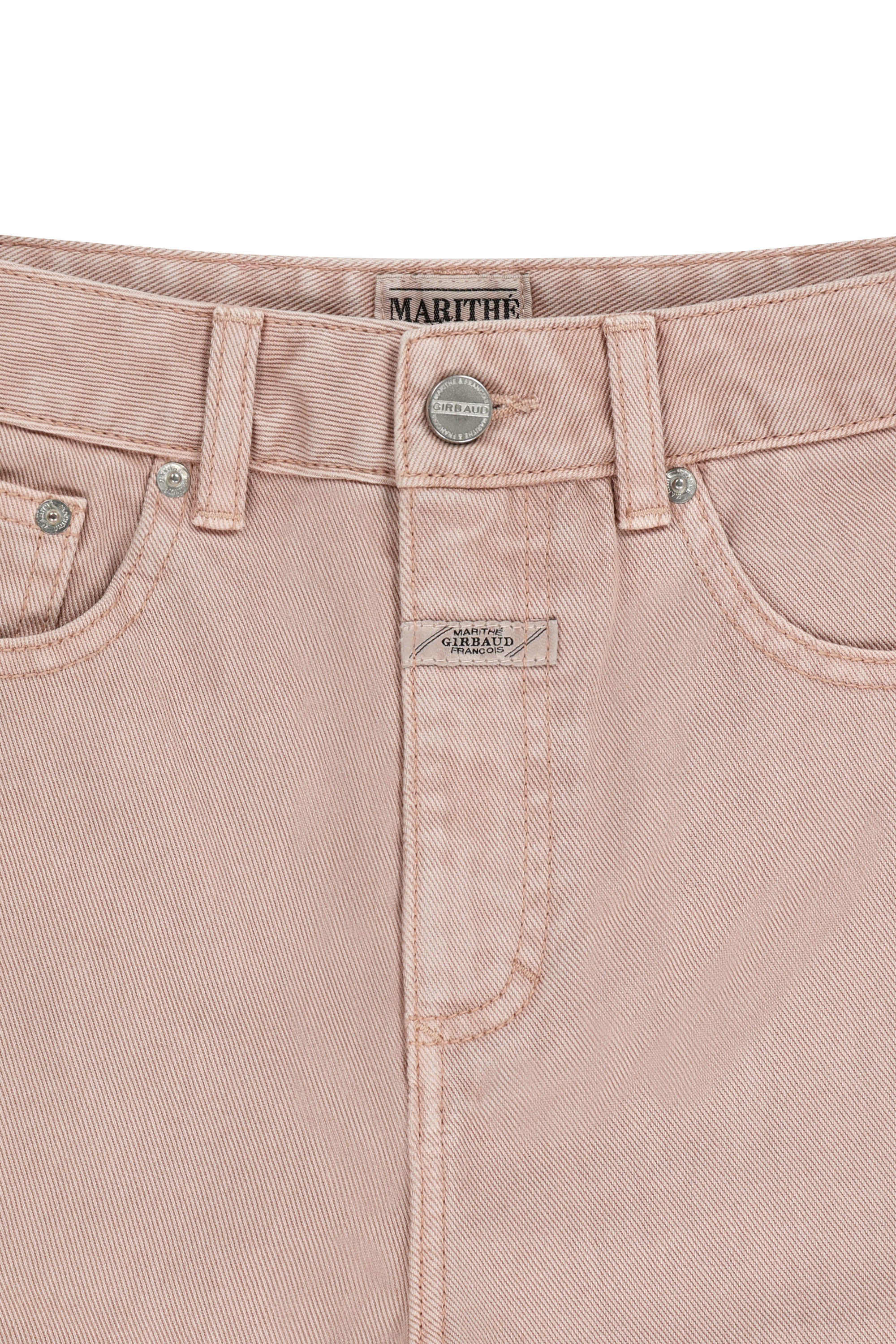 W LONG BERMUDA DENIM PANTS