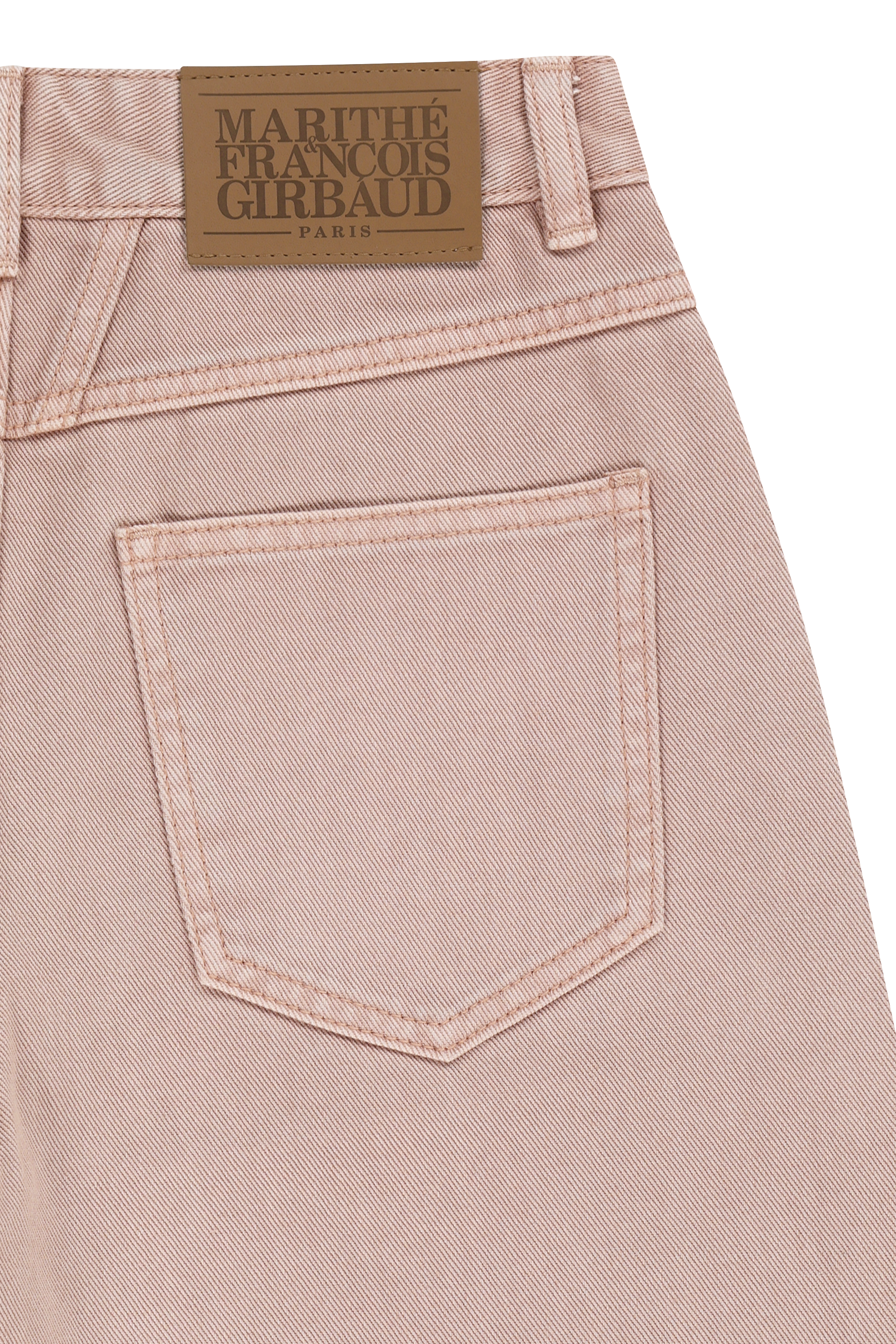W LONG BERMUDA DENIM PANTS