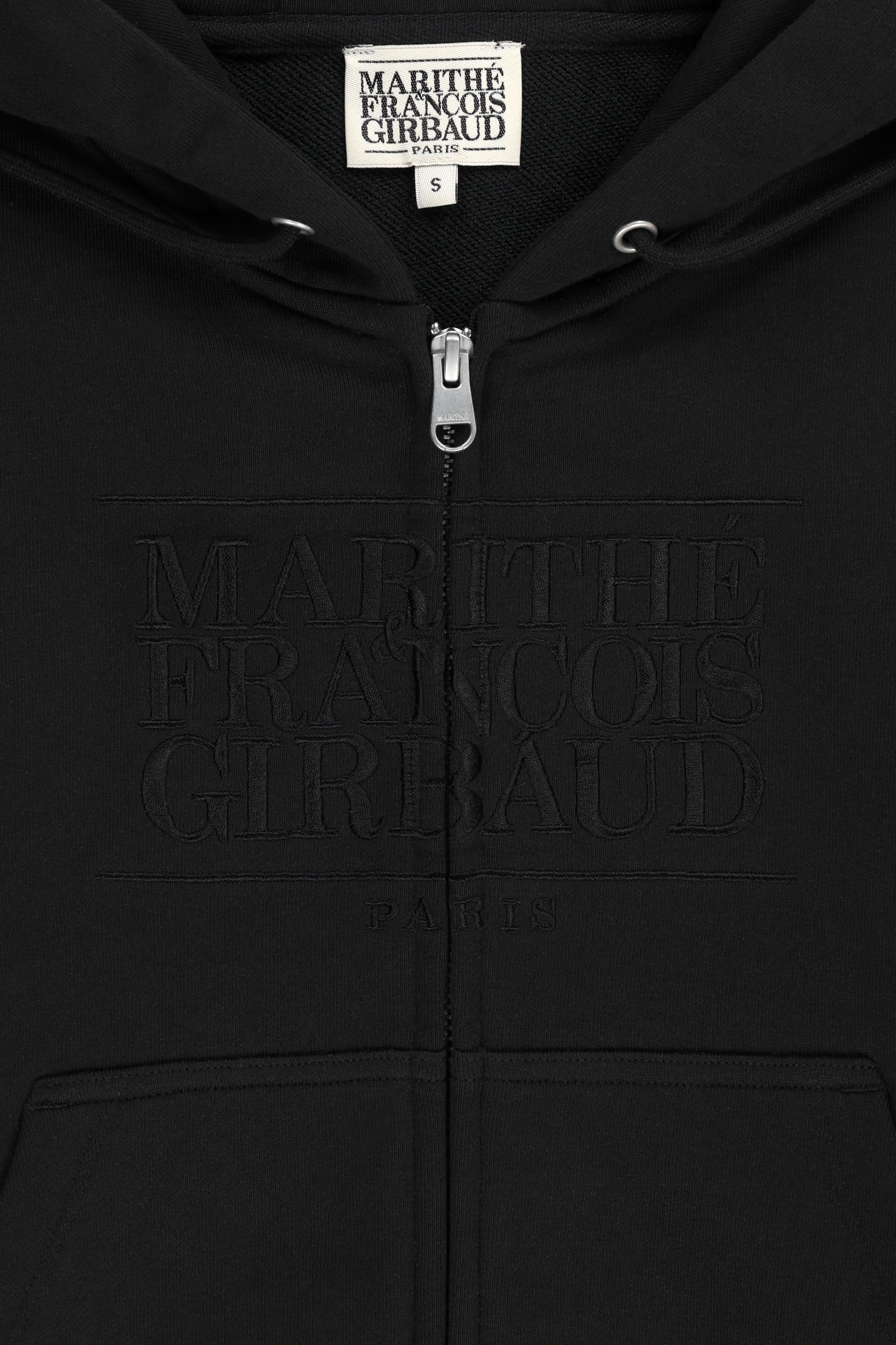 W CLASSIC LOGO CROP HOODIE ZIPUP