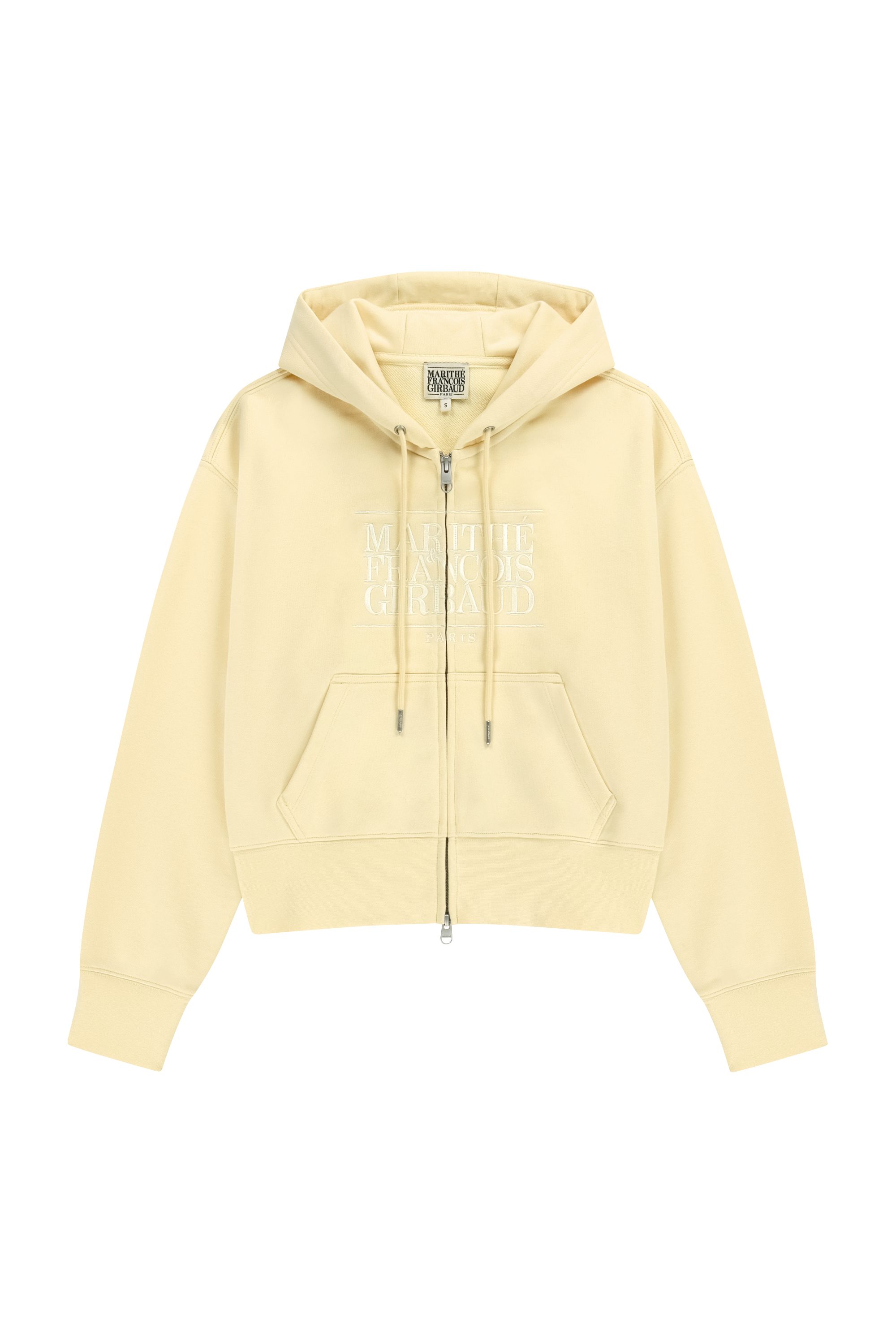 W CLASSIC LOGO CROP HOODIE ZIPUP