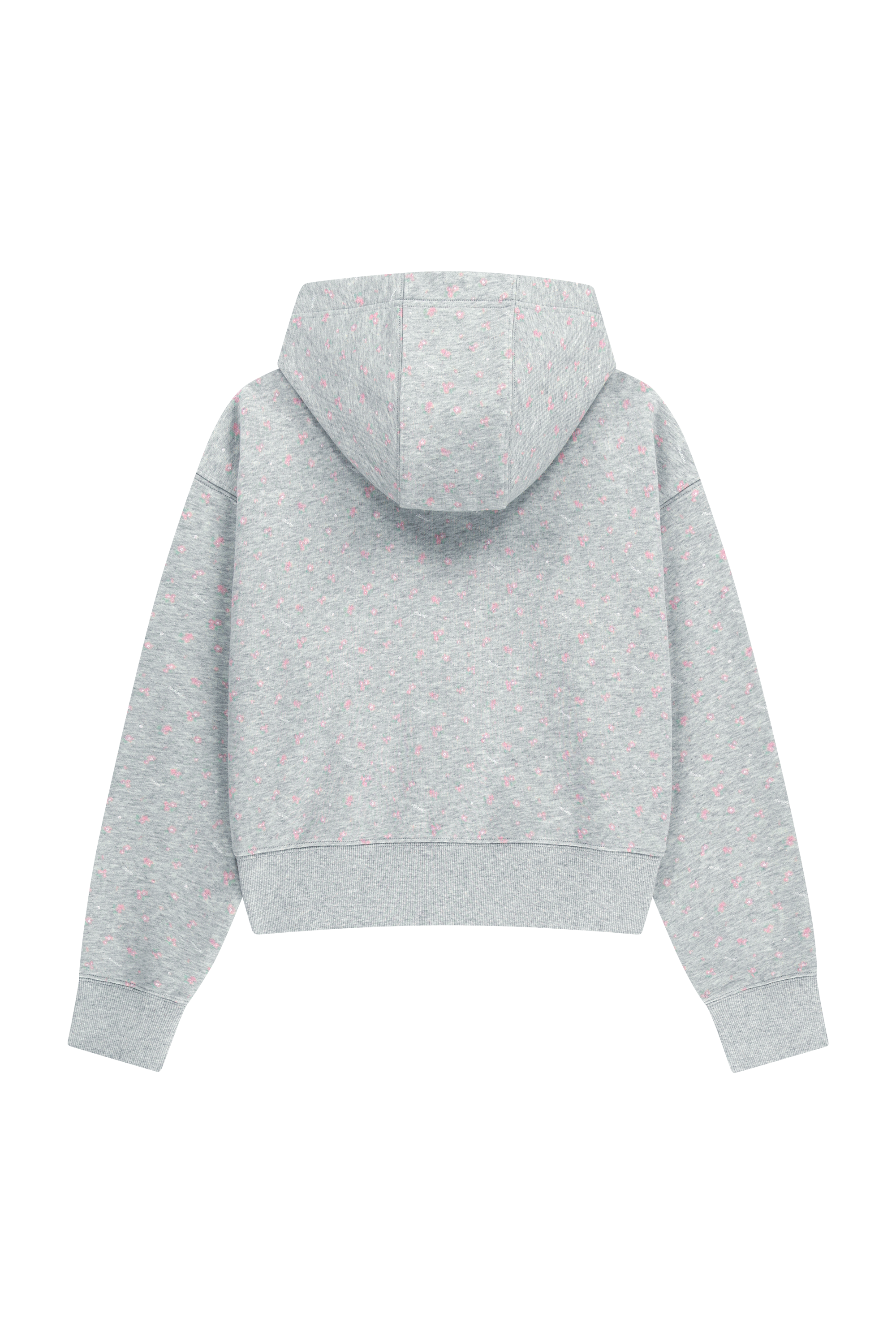 W CLASSIC LOGO CROP HOODIE ZIPUP