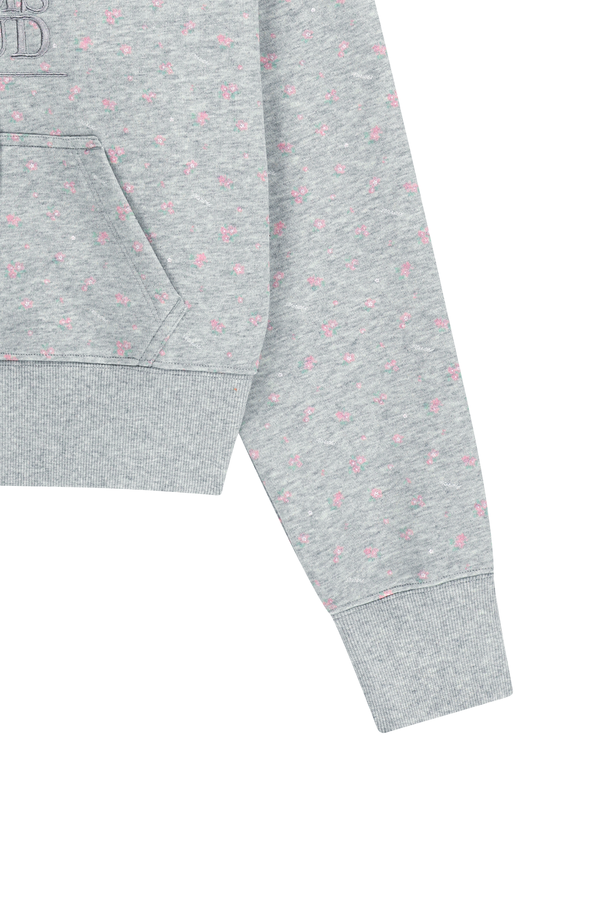 W CLASSIC LOGO CROP HOODIE ZIPUP