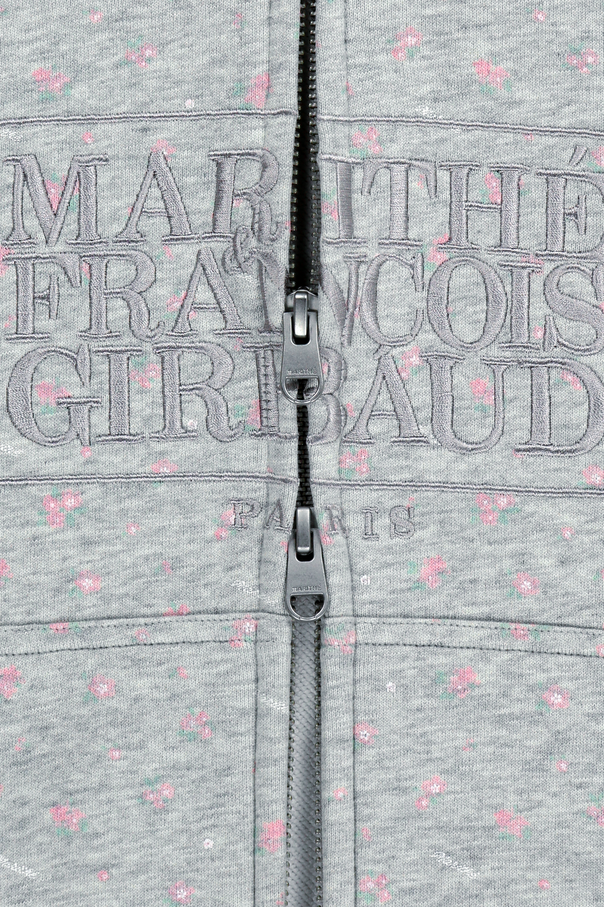 W CLASSIC LOGO CROP HOODIE ZIPUP