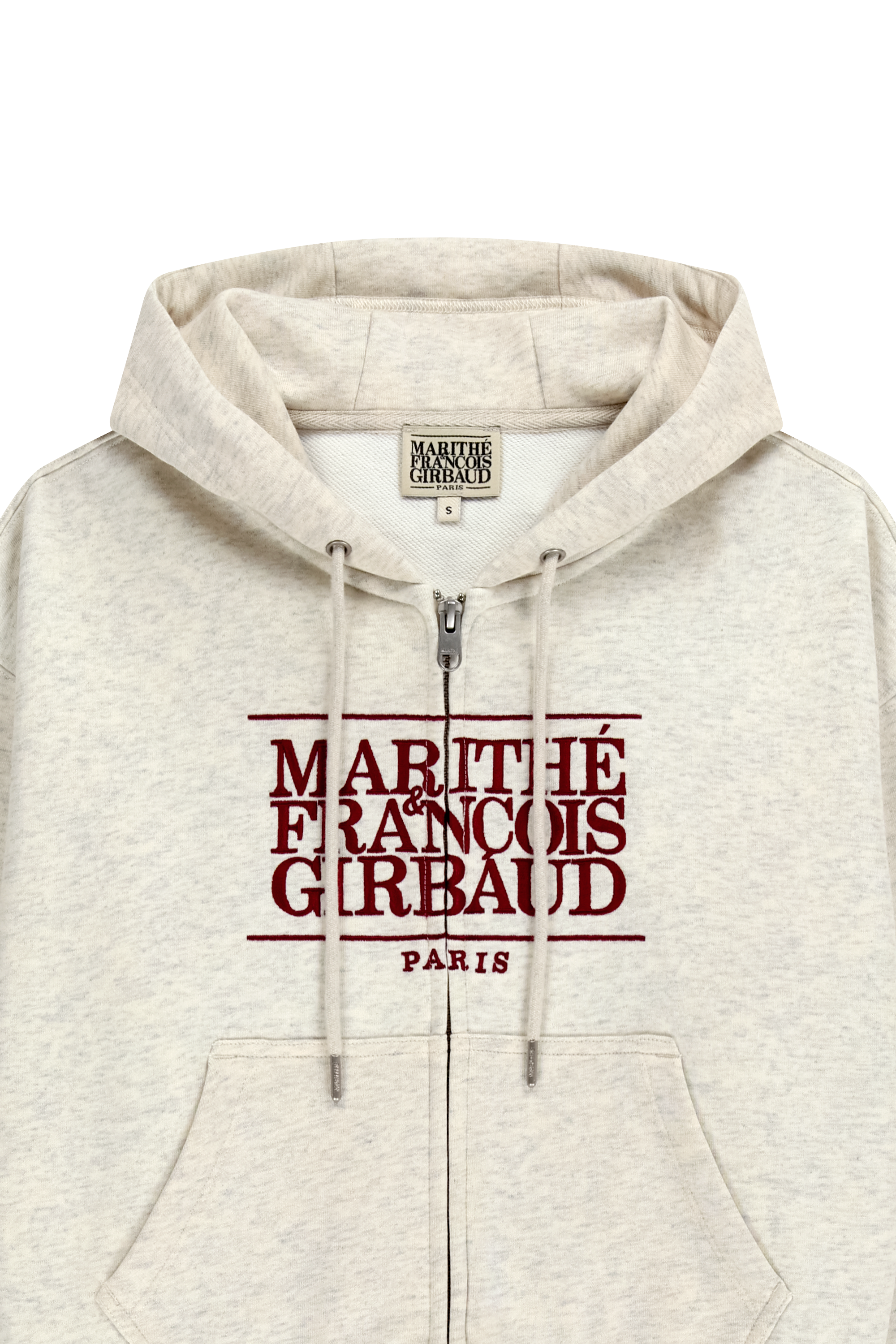 W CLASSIC LOGO CROP HOODIE ZIPUP