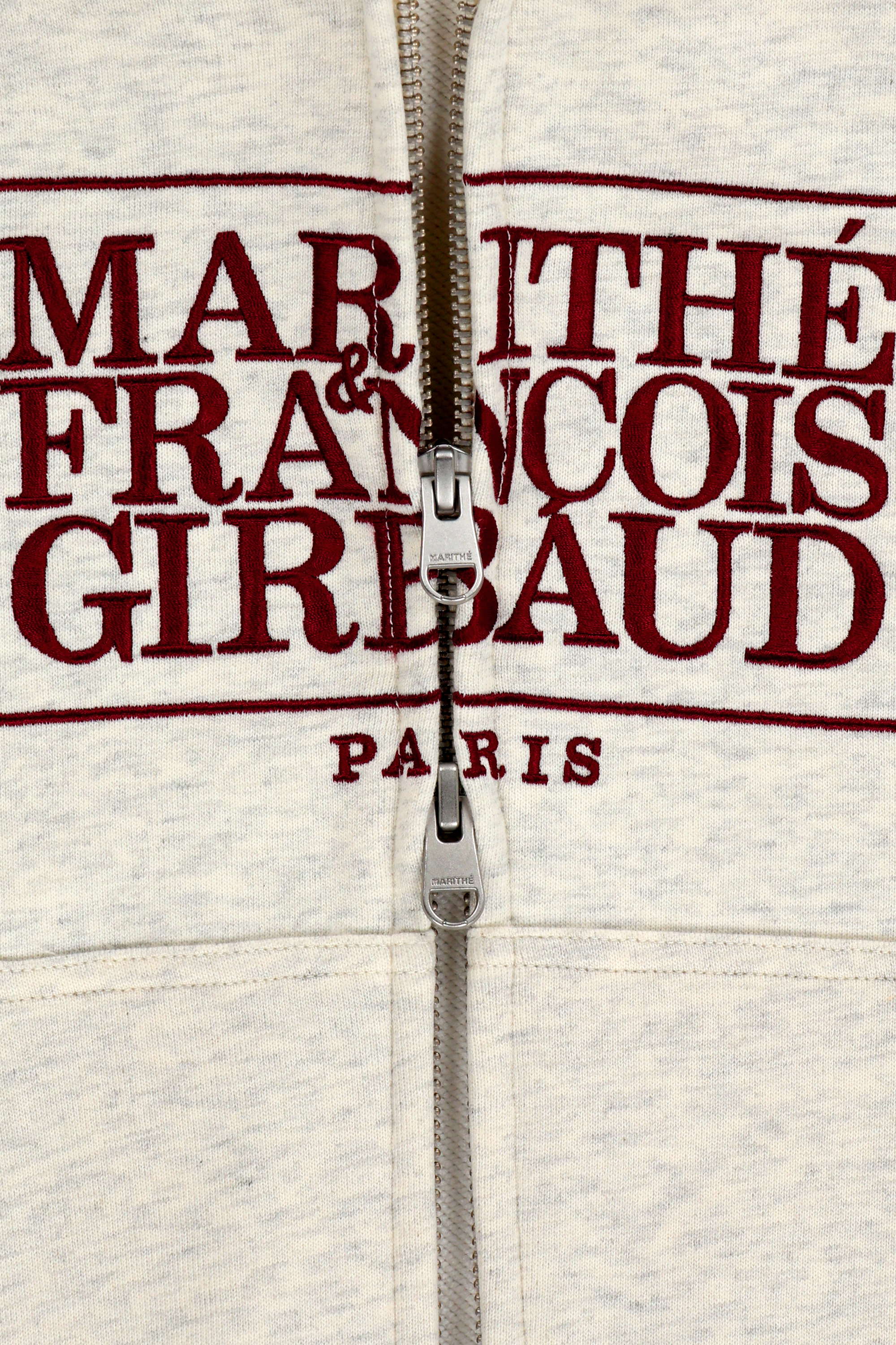 W CLASSIC LOGO CROP HOODIE ZIPUP