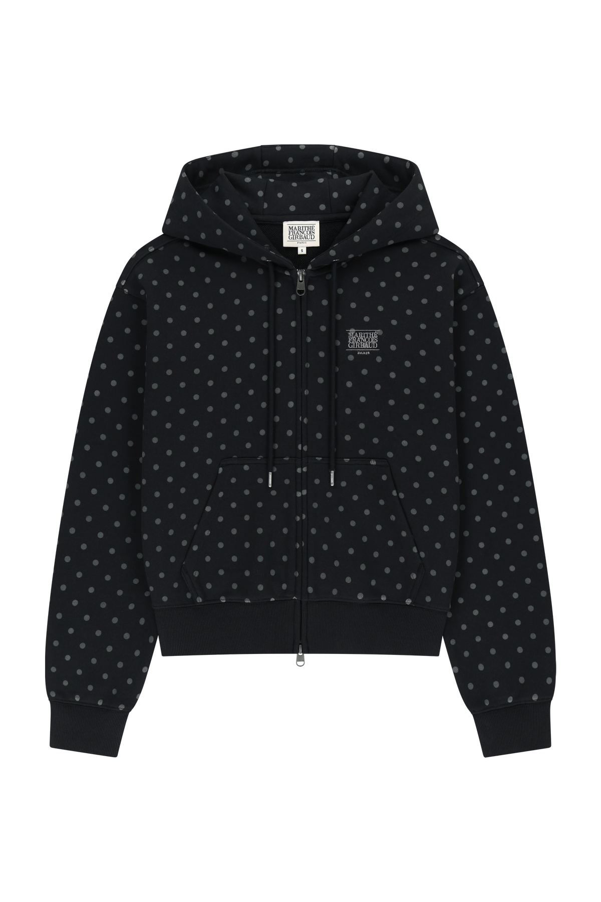 W SMALL CLASSIC LOGO HOODIE ZIPUP