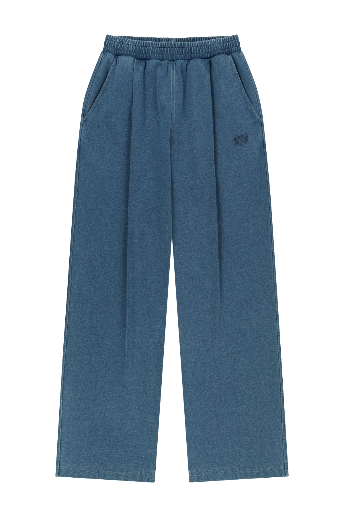 CRACK CLASSIC LOGO DYEING ONE TUCK WIDE SWEAT PANTS