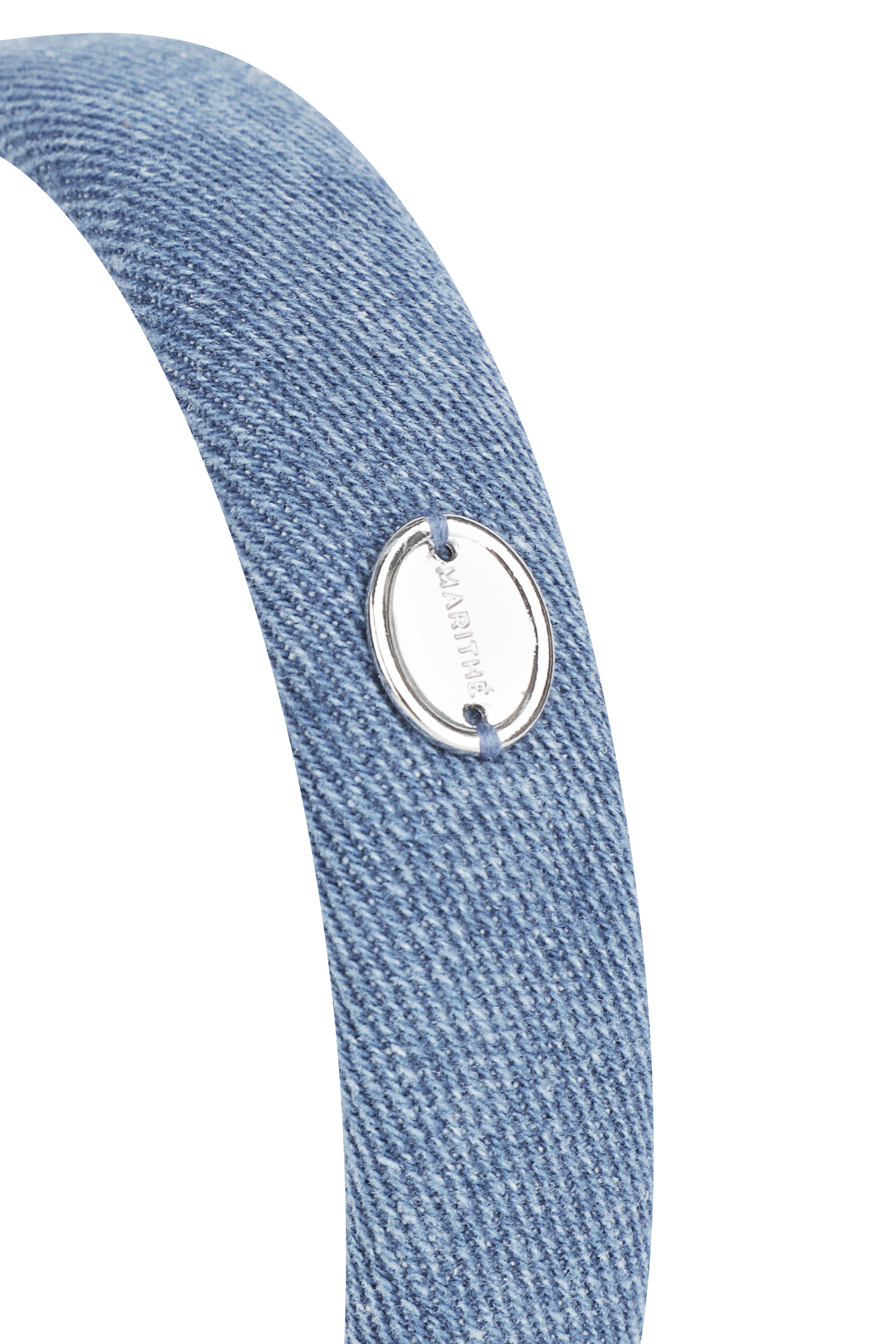 REGULAR LOGO SLIM DENIM HAIRBAND