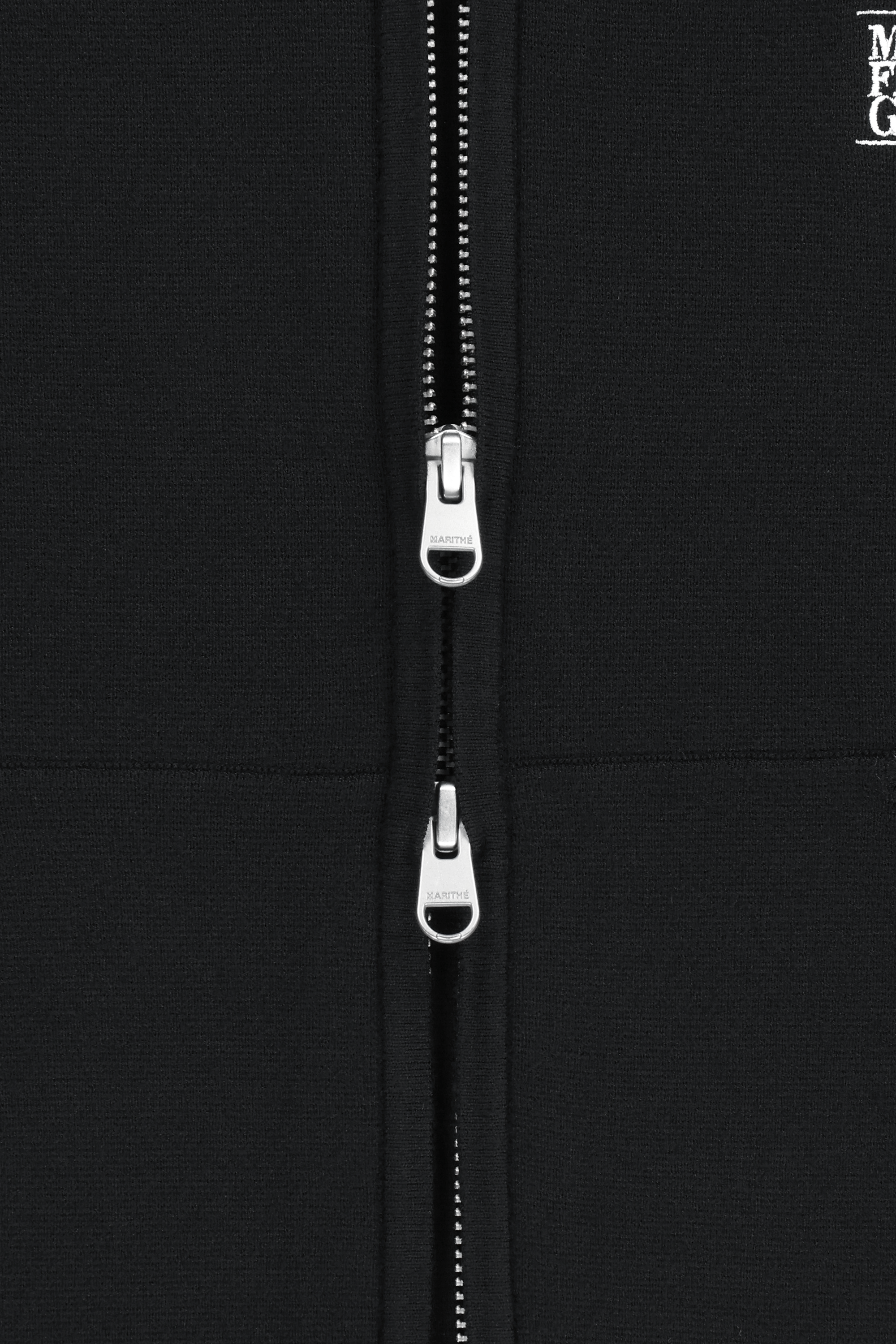 W SMALL CLASSIC LOGO CROP KNIT HOODIE ZIPUP