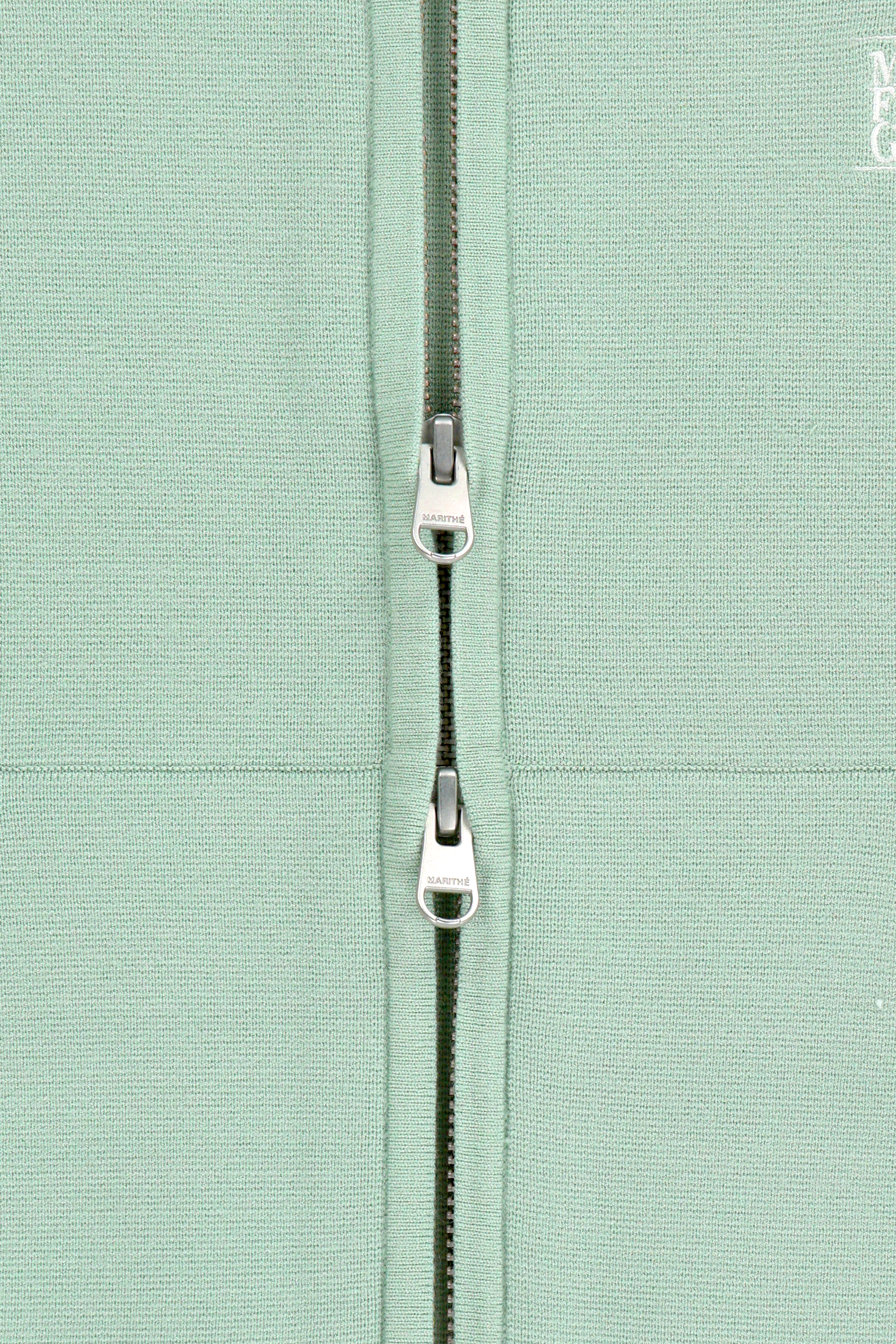 W SMALL CLASSIC LOGO CROP KNIT HOODIE ZIPUP