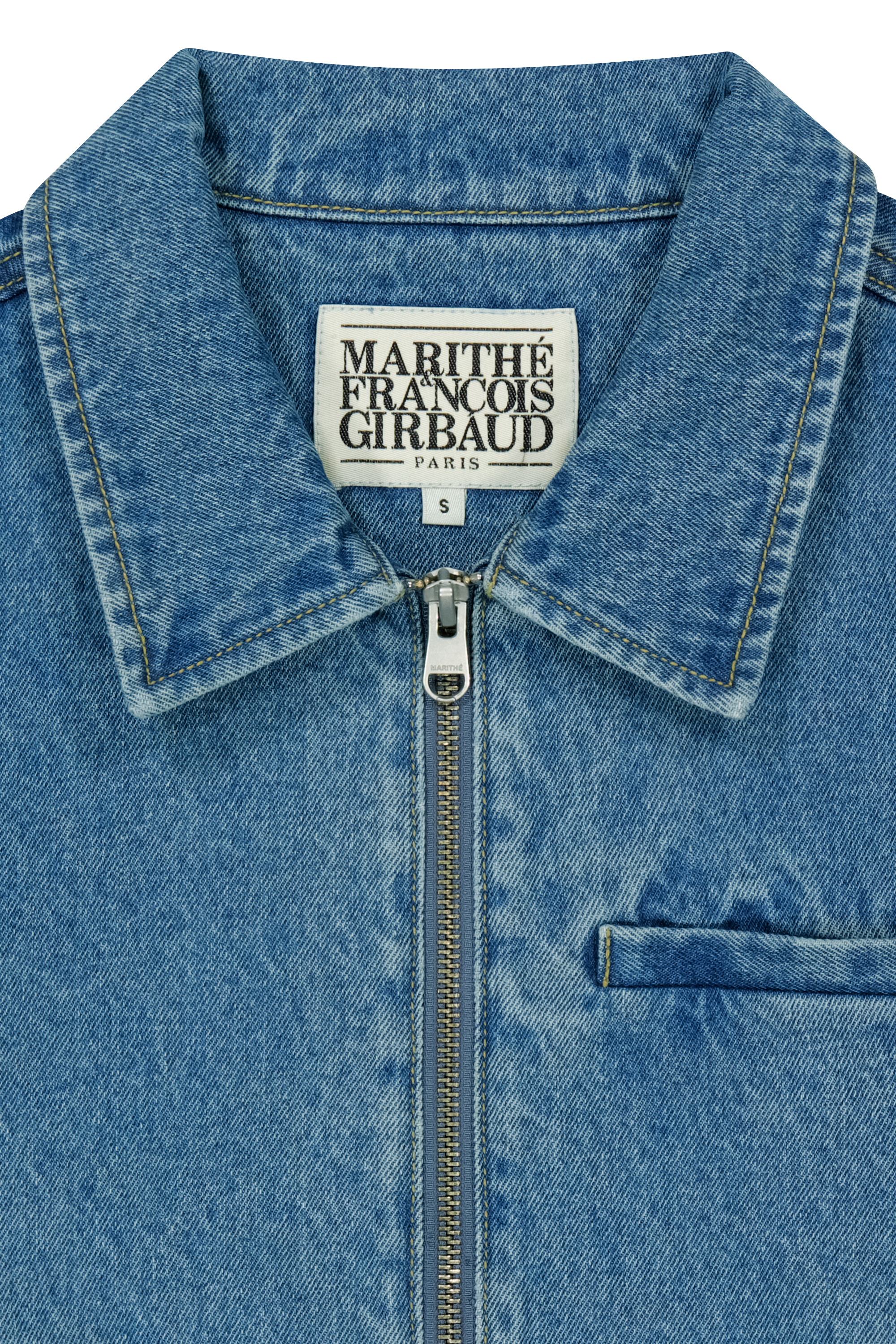 W CROP DENIM BLOUSON JACKET