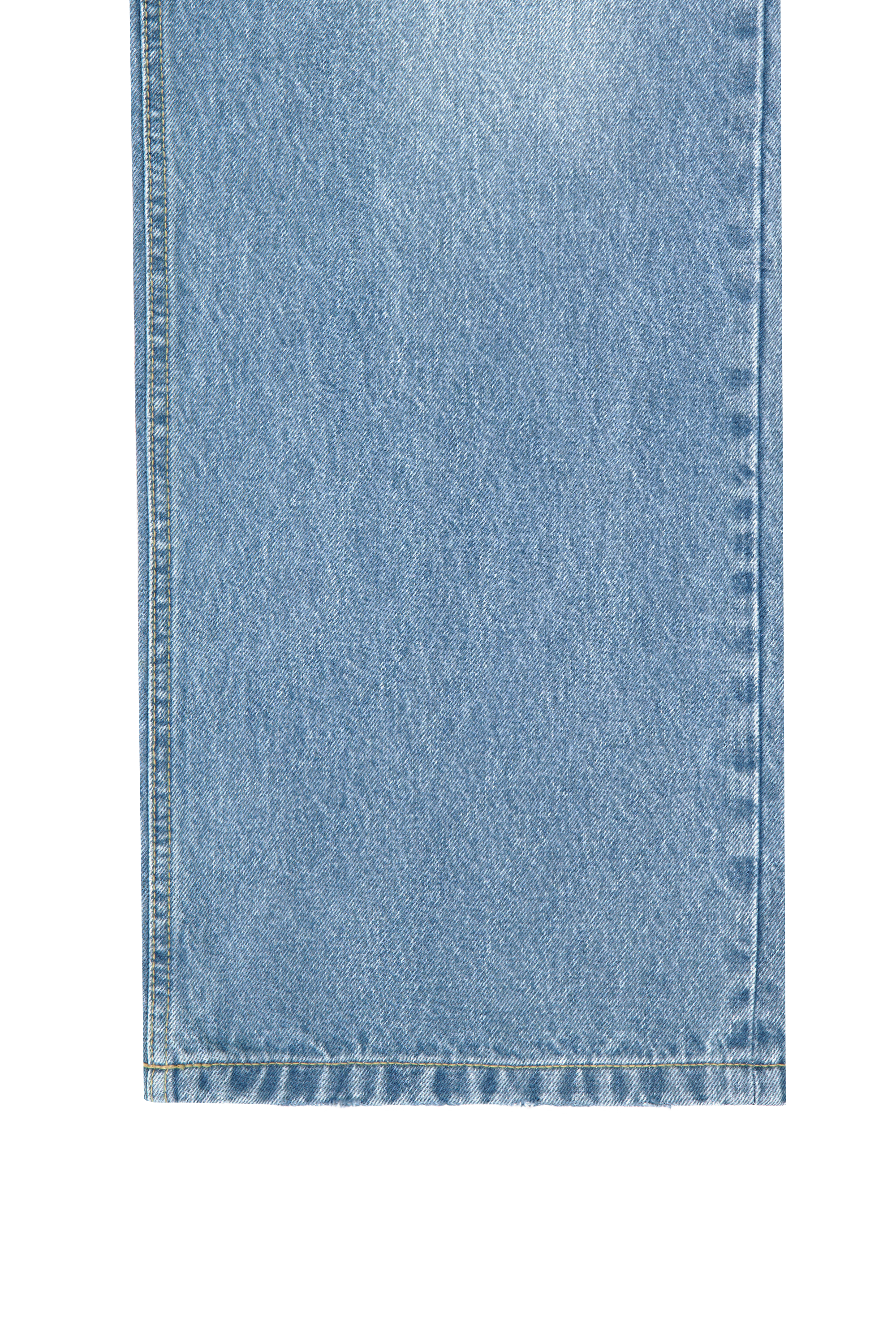 W WIDE FIT VINTAGE WASHED DENIM PANTS