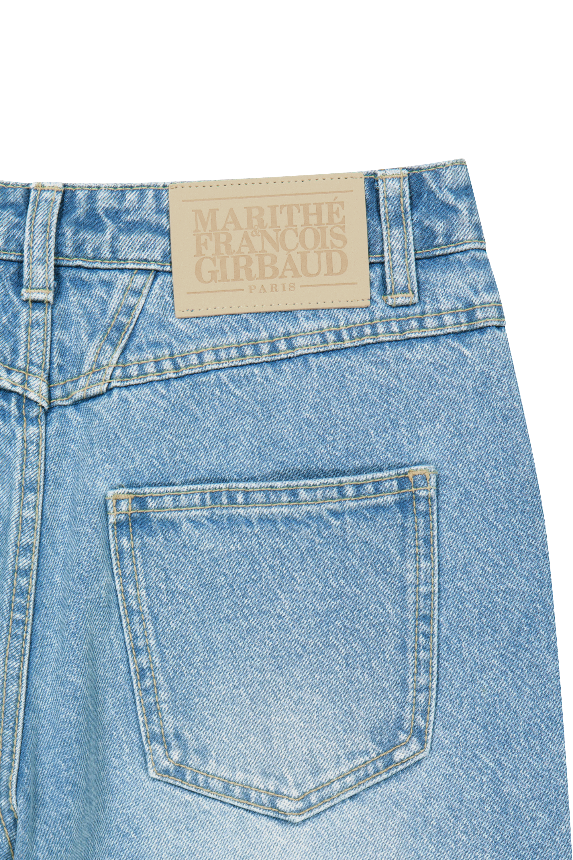 W RELAXED FIT BOOTS-CUT DENIM PANTS