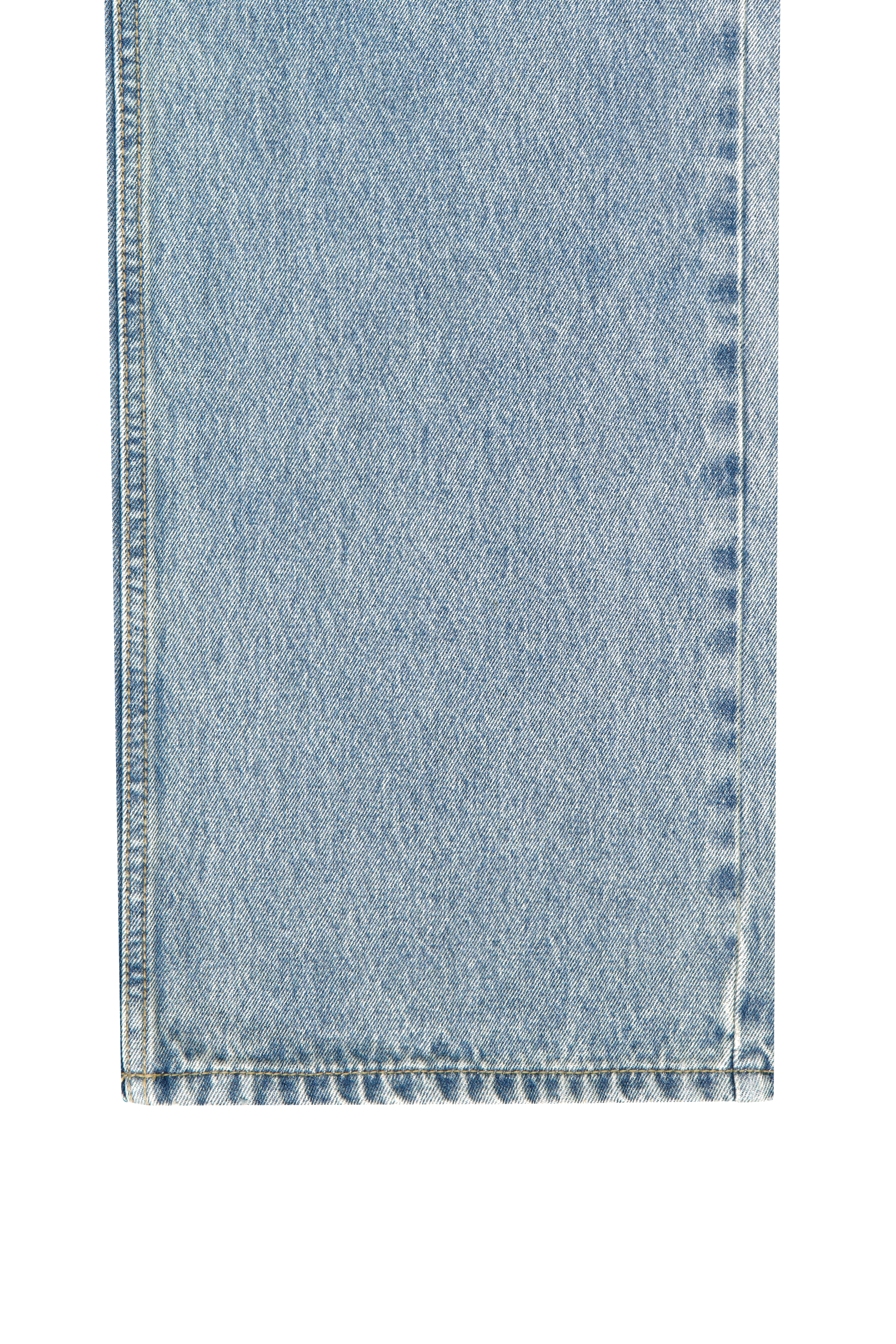 W LAYERED SKIRT DENIM PANTS