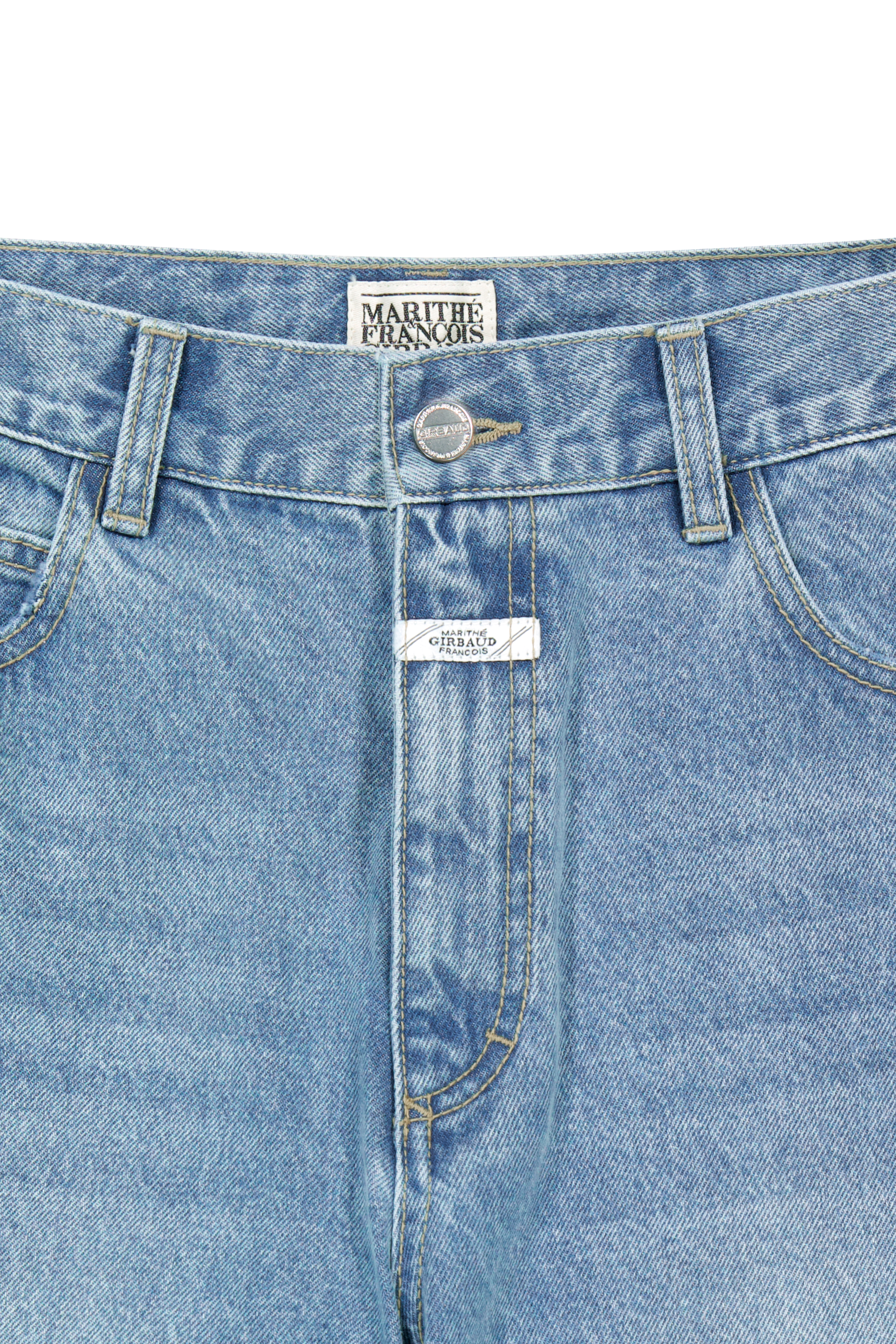 M SEMI-WIDE FIT VINTAGE WASHED DENIM PANTS