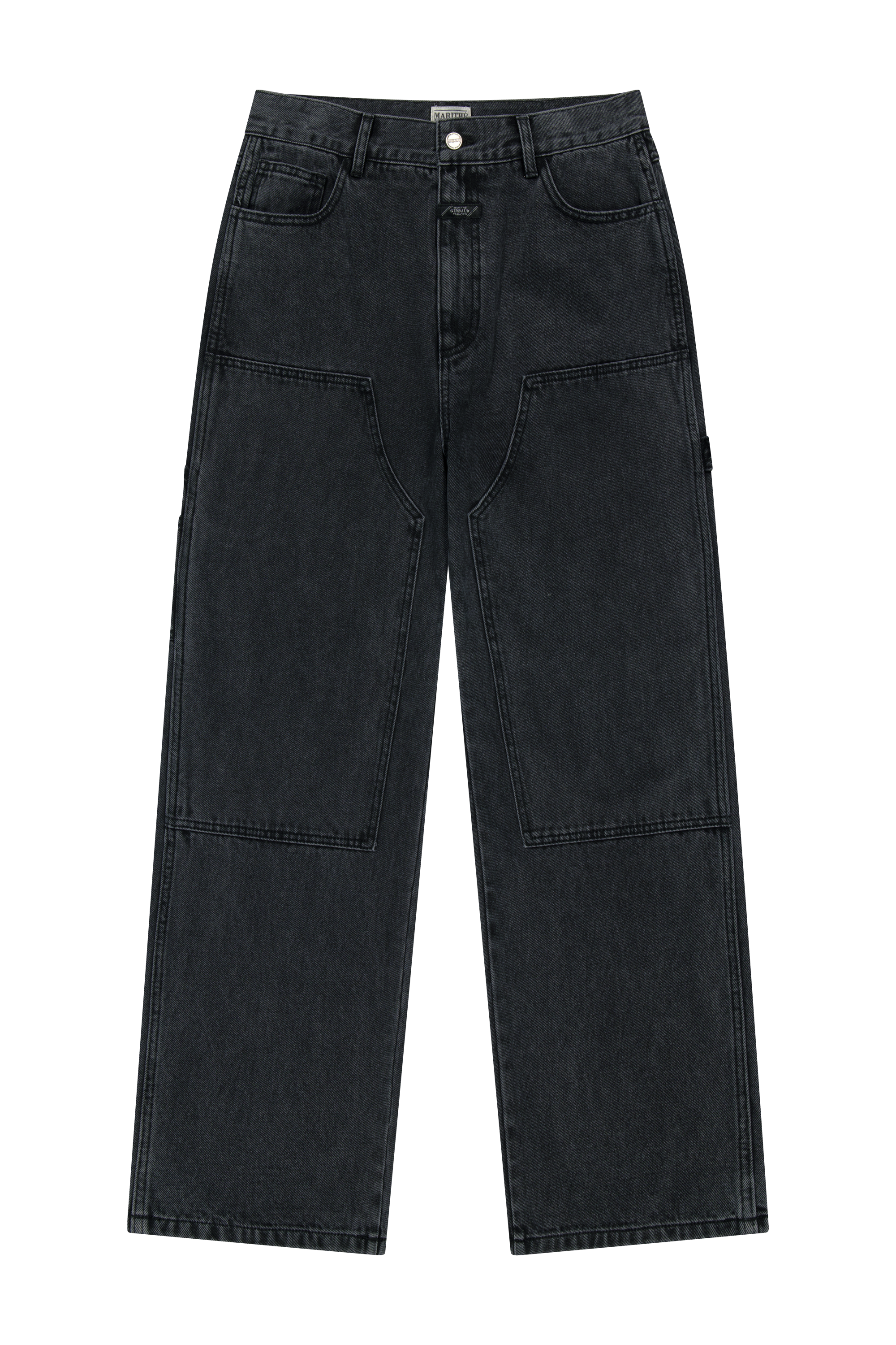 M DOUBLE KNEE DENIM PANTS