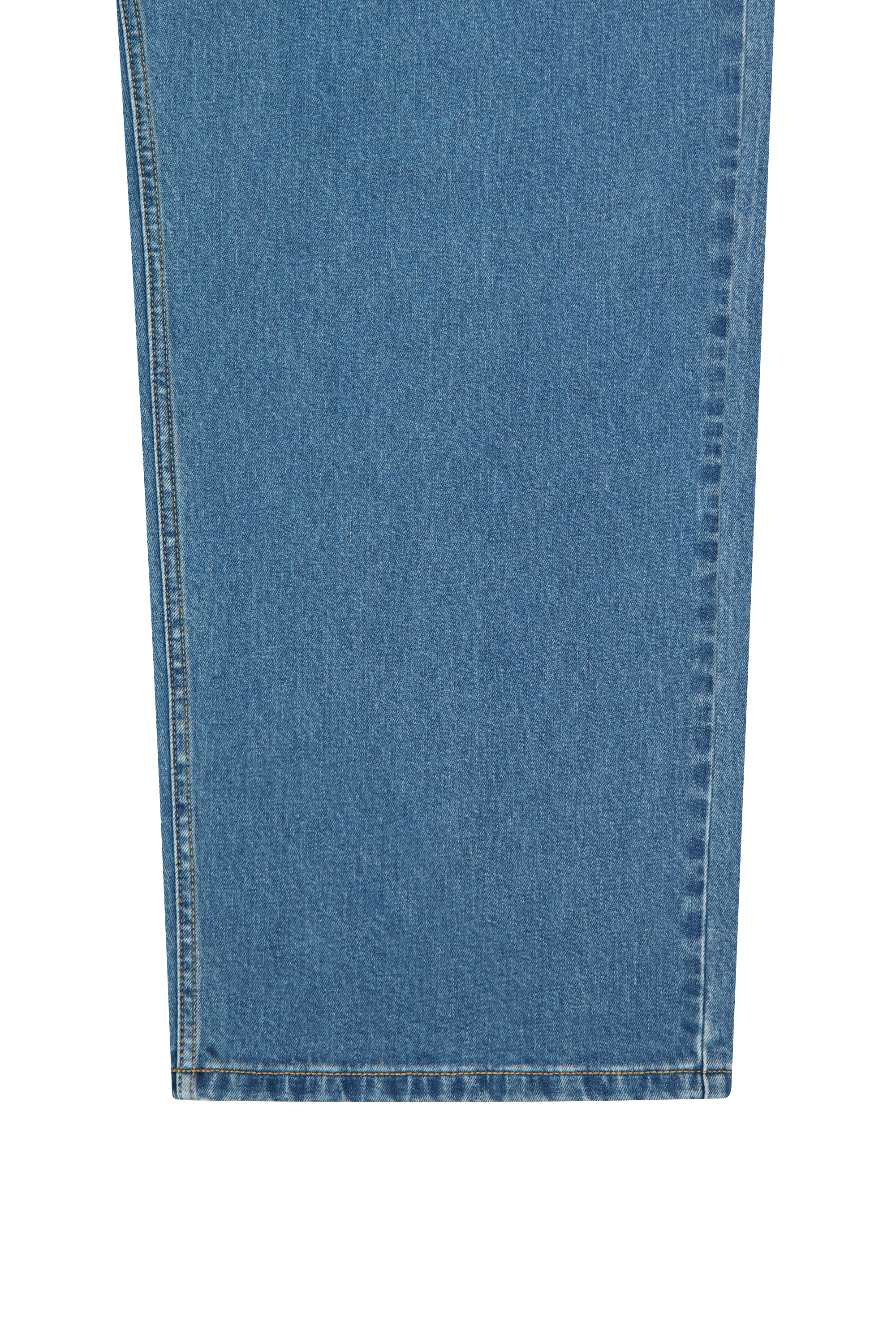 NEW M LOW-WAIST TUCK WIDE DENIM PANTS