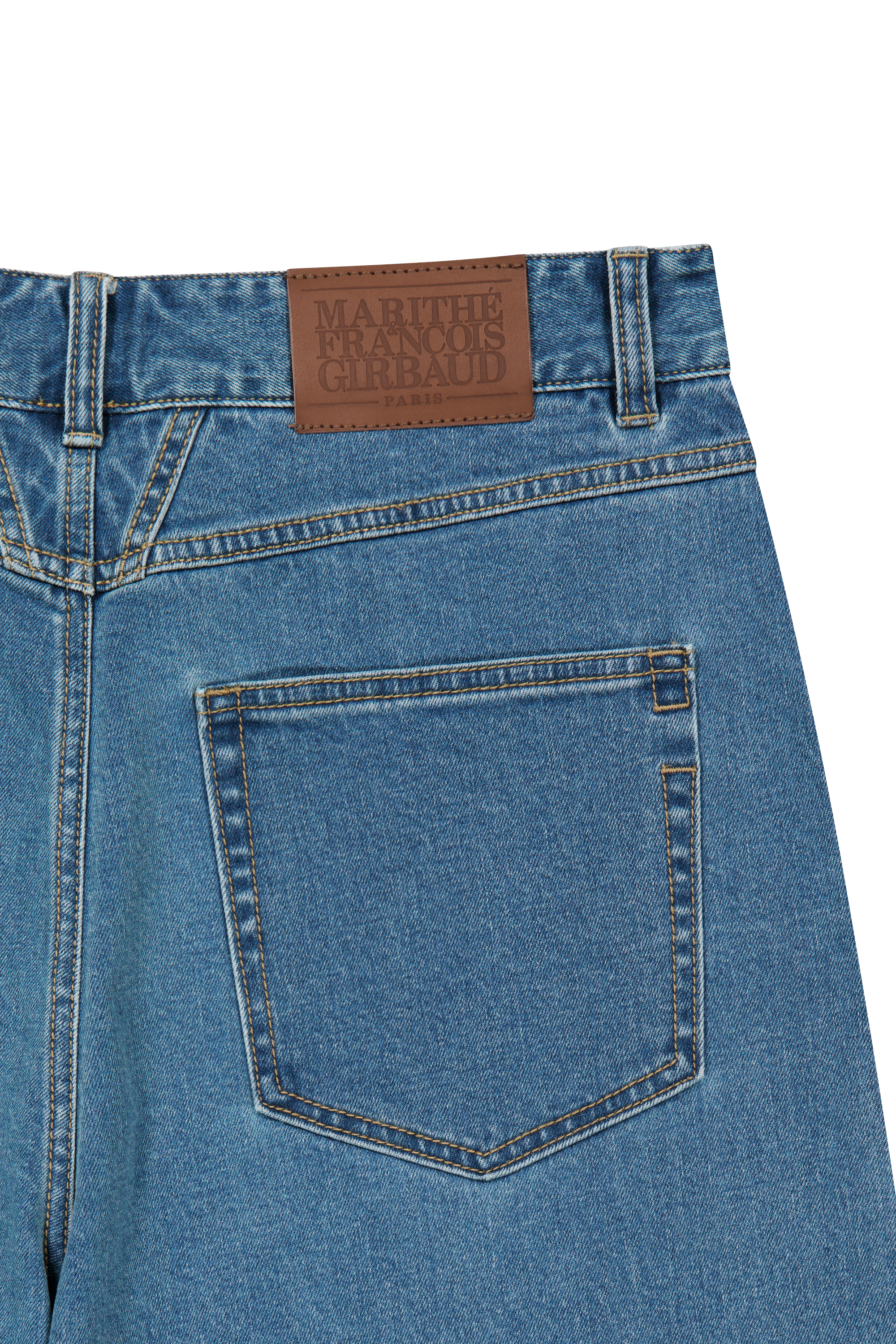NEW M LOW-WAIST TUCK WIDE DENIM PANTS