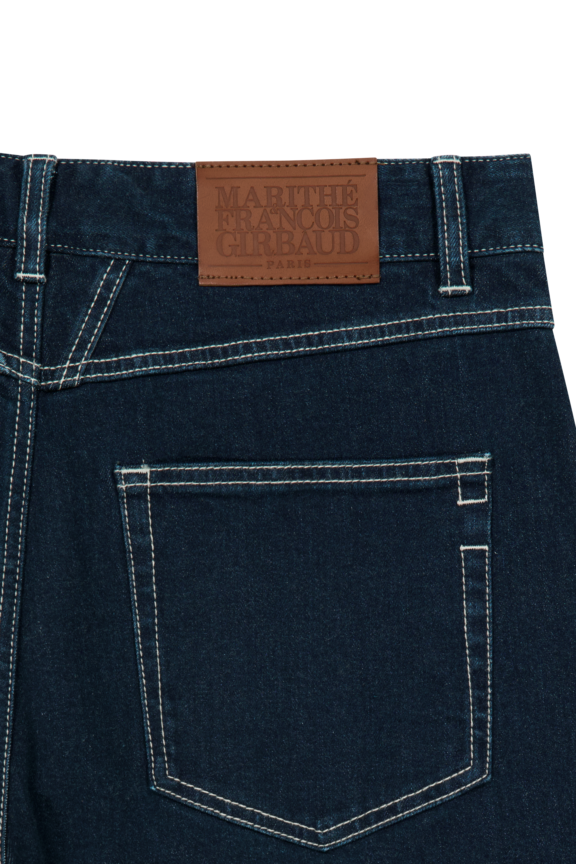 NEW M LOW-WAIST TUCK WIDE DENIM PANTS
