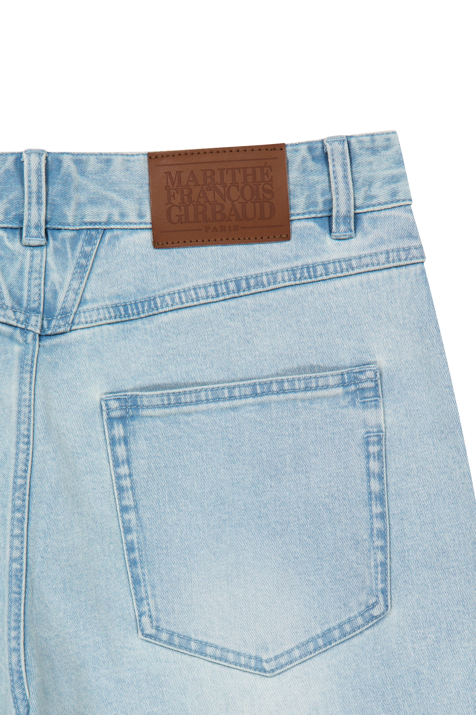 NEW M LOW-WAIST TUCK WIDE DENIM PANTS
