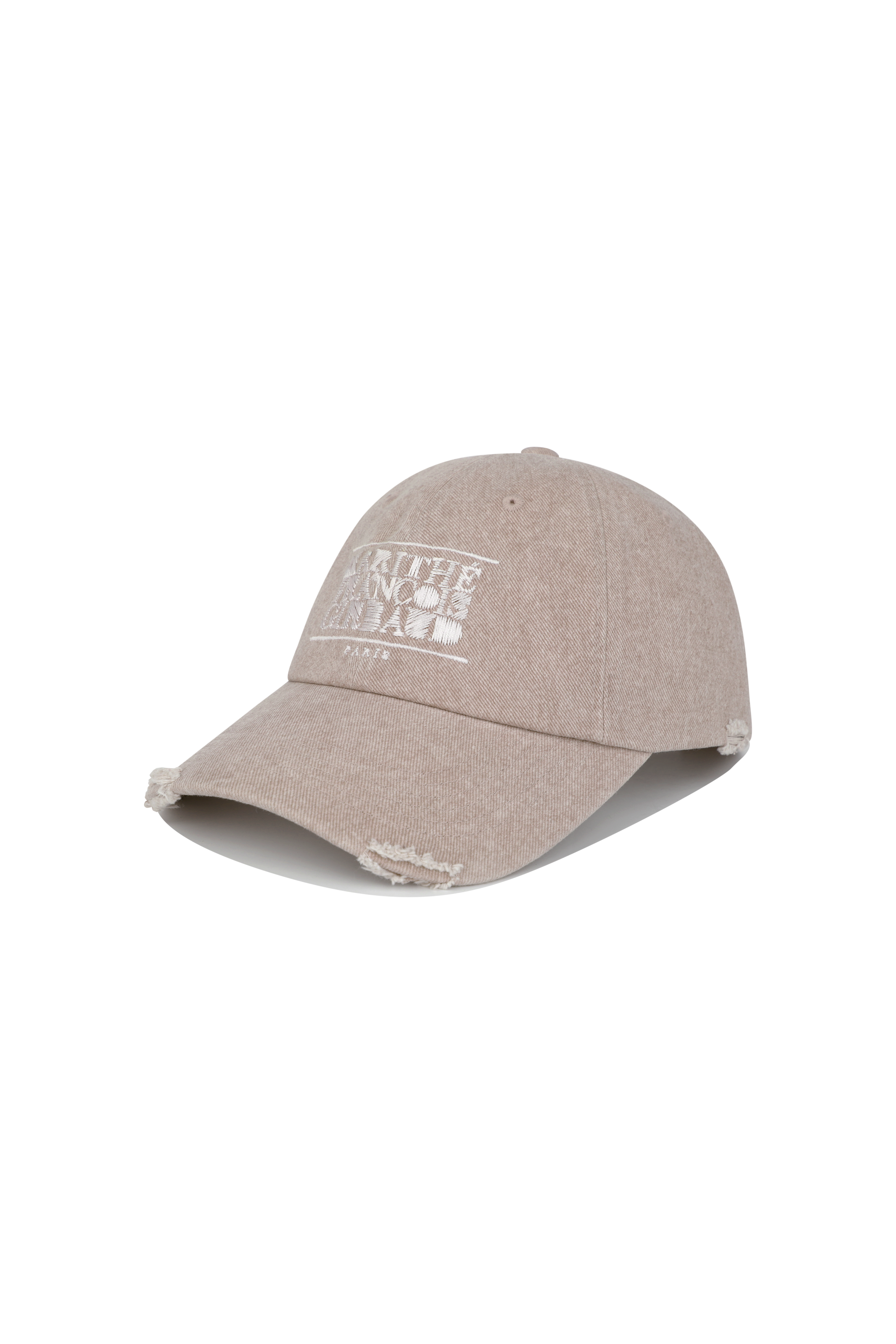 DRAWING CLASSIC LOGO DAMAGED COVERED CAP