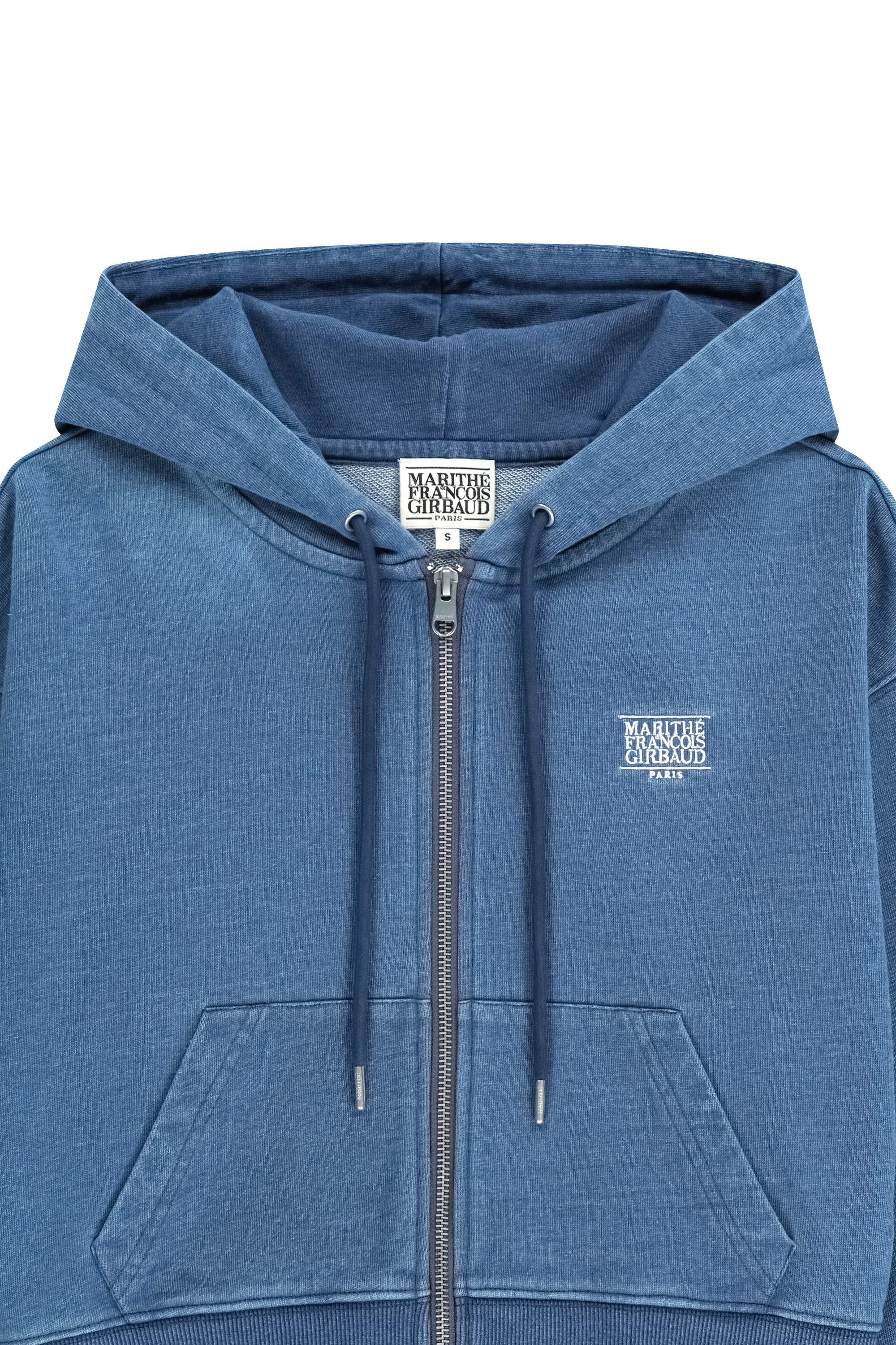 W BACK CLASSIC LOGO CROP HOODIE ZIPUP