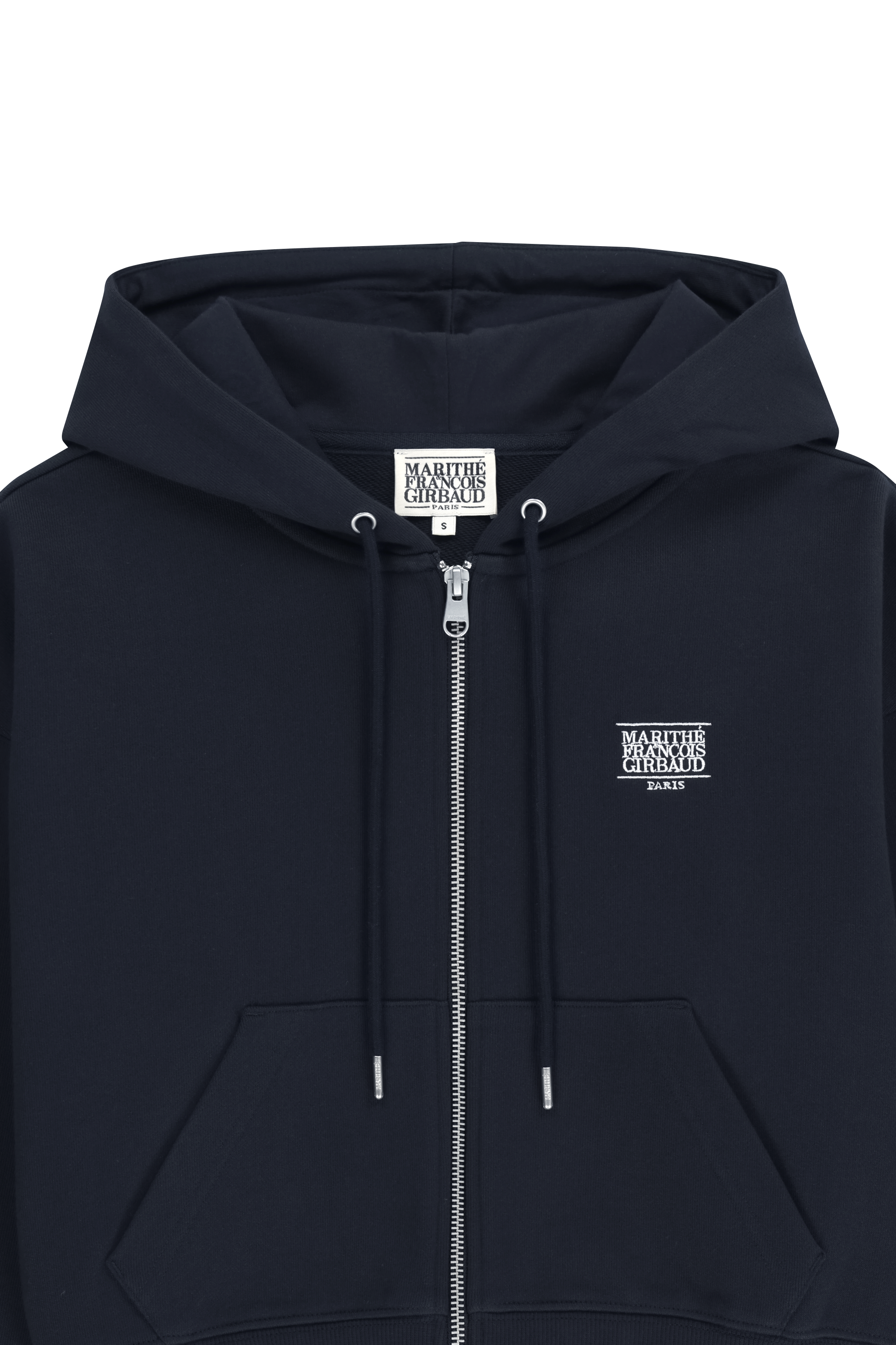 W BACK CLASSIC LOGO CROP HOODIE ZIPUP