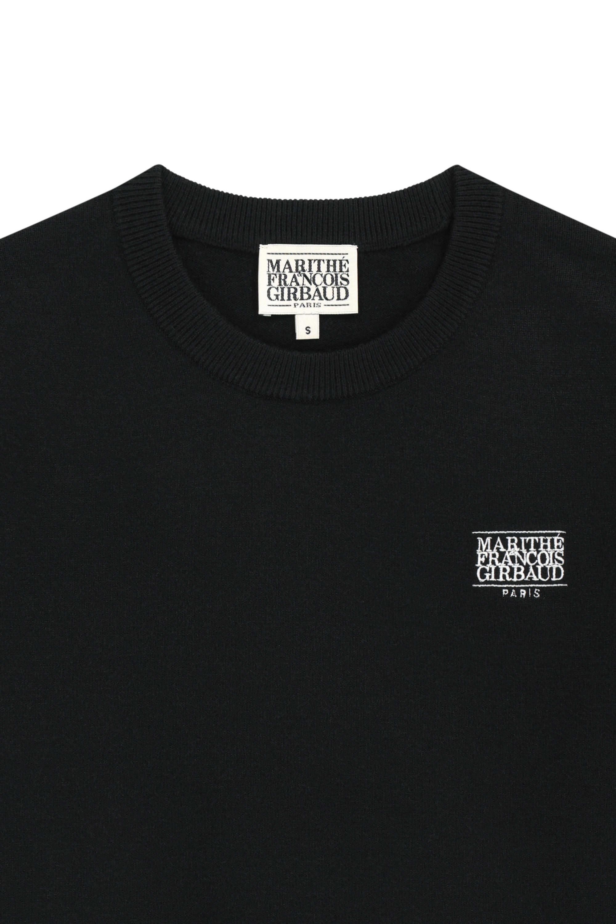 W SMALL CLASSIC LOGO CROP KNIT PULLOVER