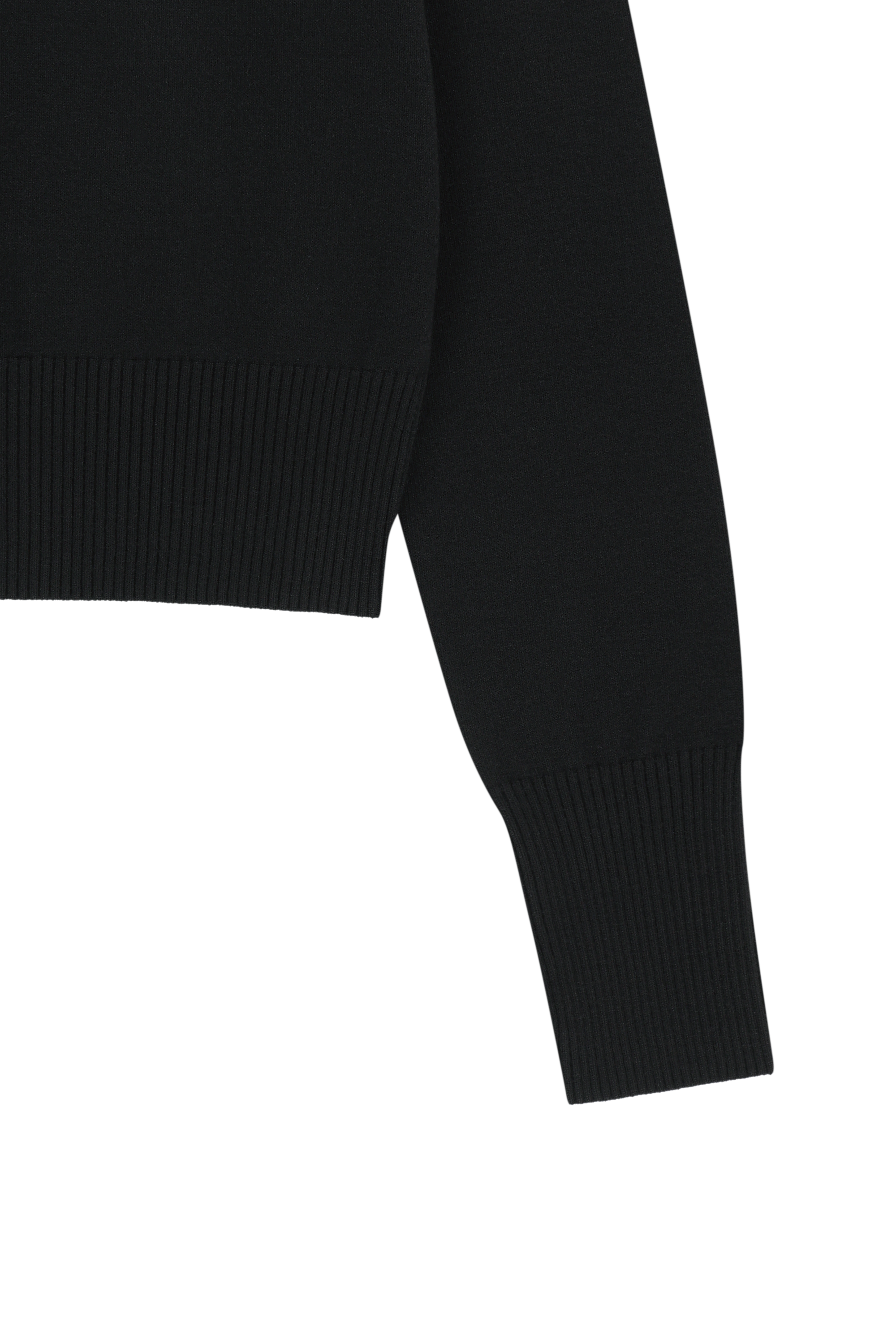 W SMALL CLASSIC LOGO CROP KNIT PULLOVER