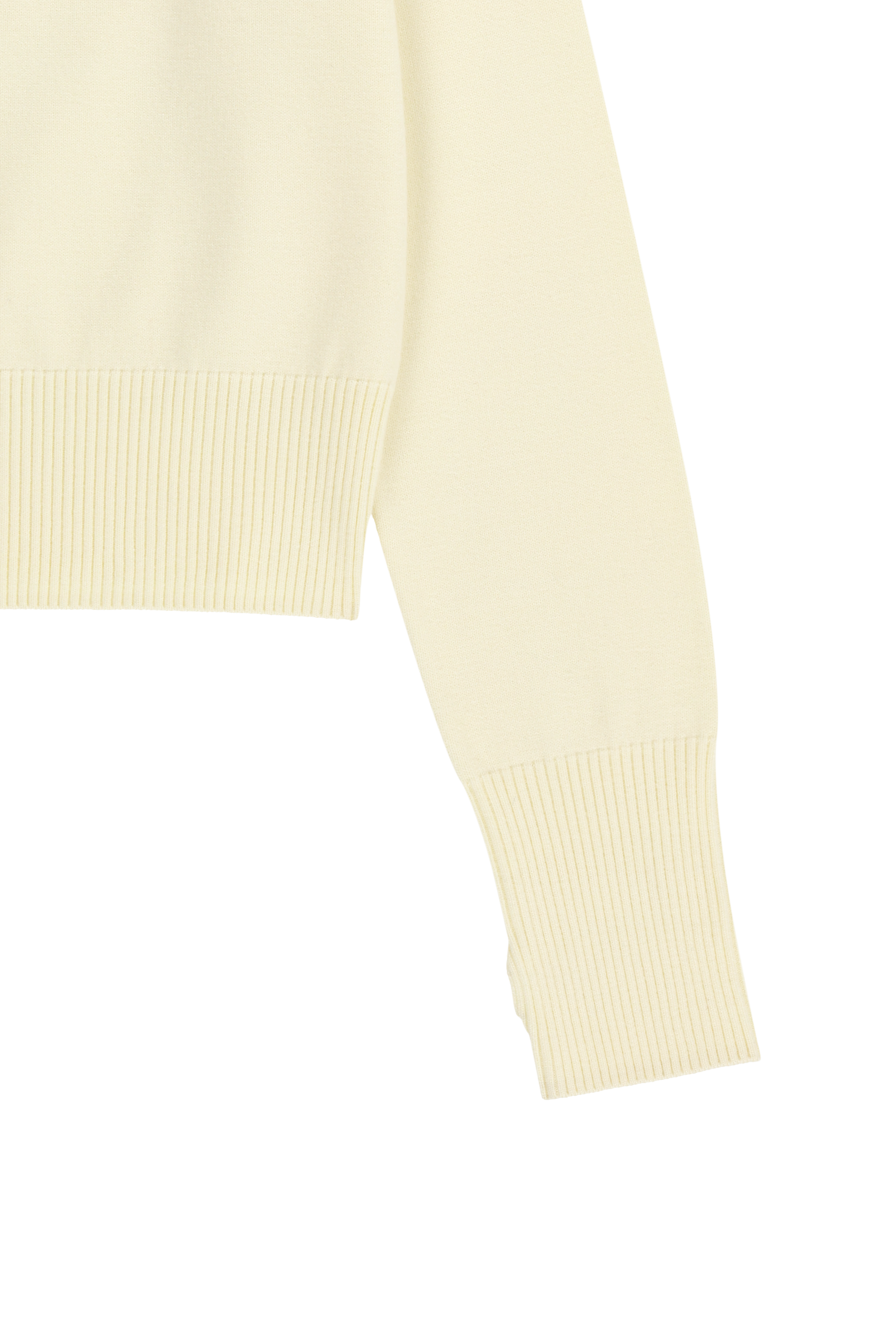 W SMALL CLASSIC LOGO CROP KNIT PULLOVER