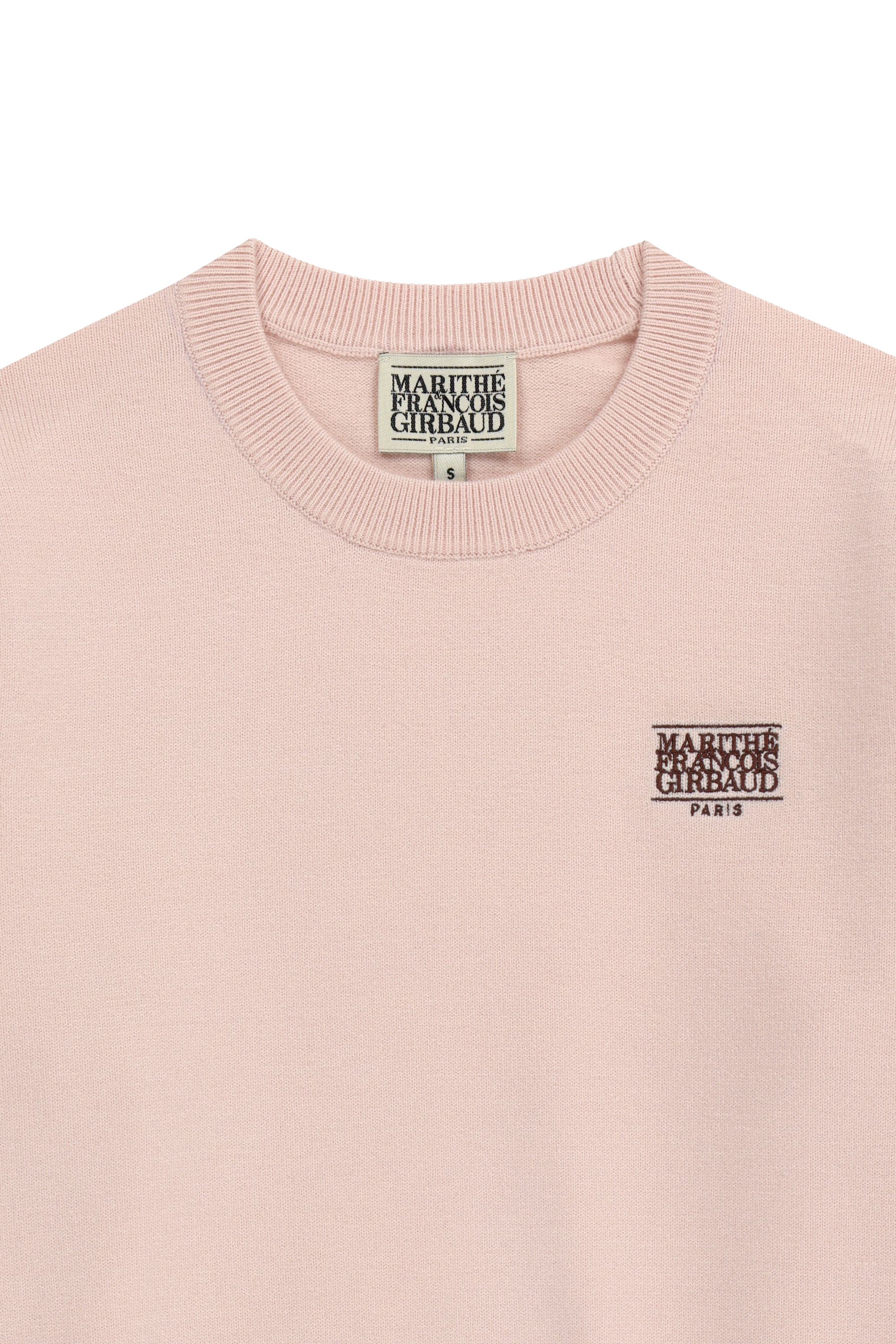 W SMALL CLASSIC LOGO CROP KNIT PULLOVER