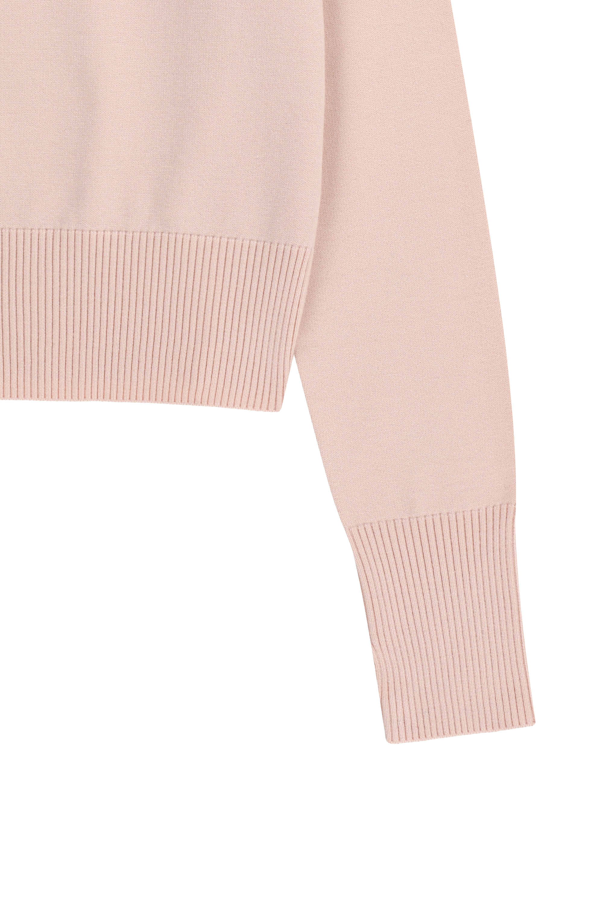 W SMALL CLASSIC LOGO CROP KNIT PULLOVER