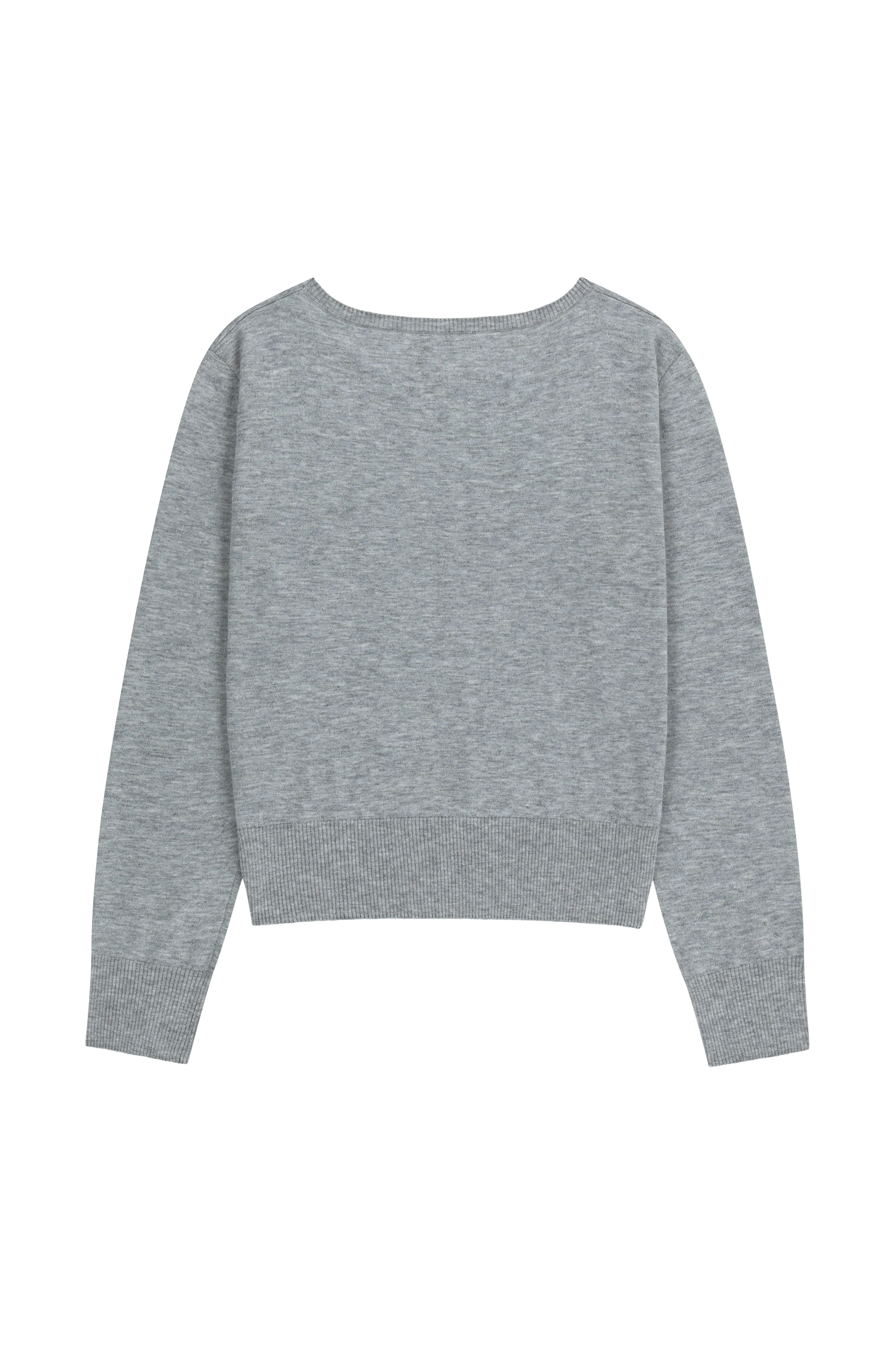 W BOAT NECK KNIT PULLOVER