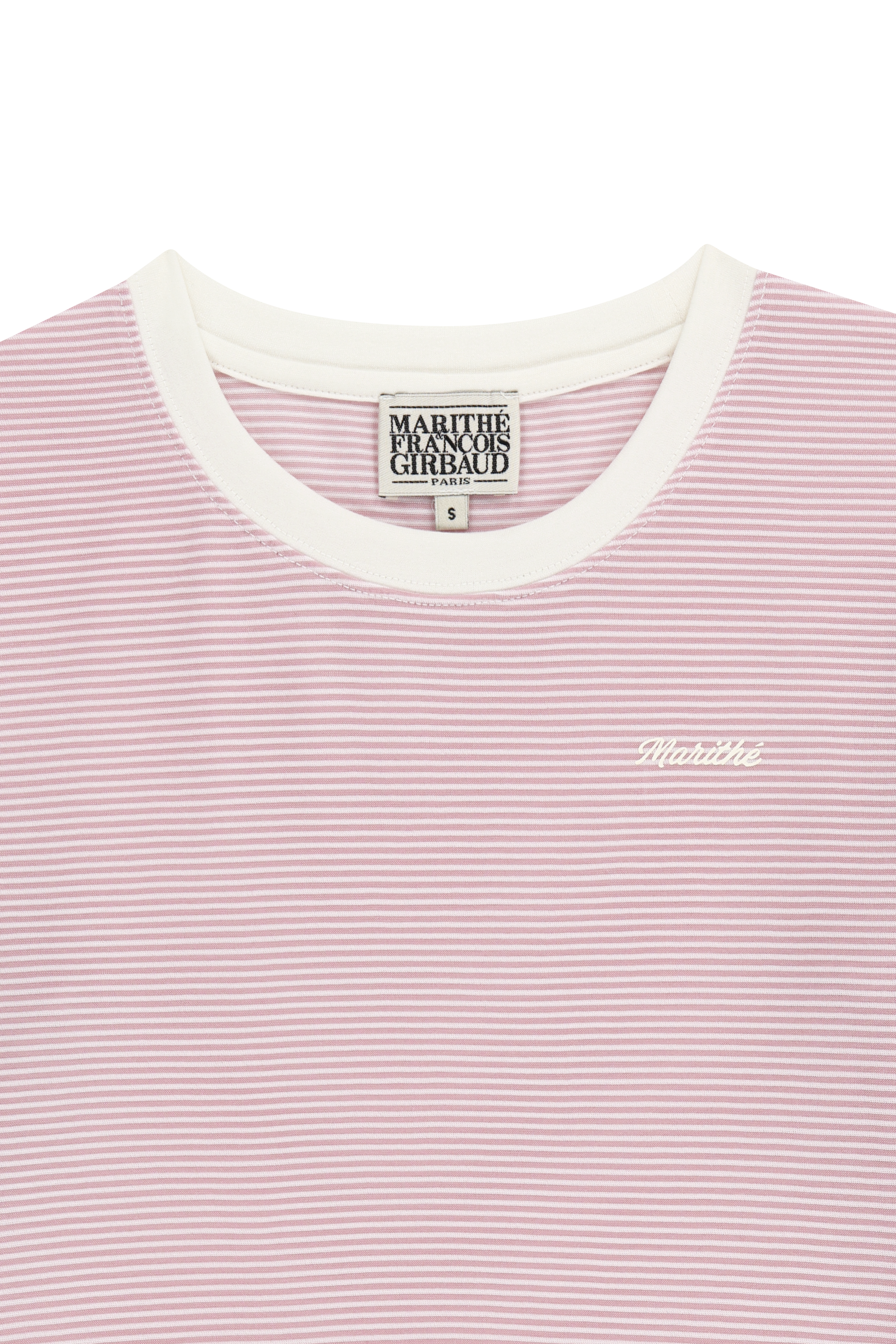 W RINGER STRIPE LONG SLEEVE TEE