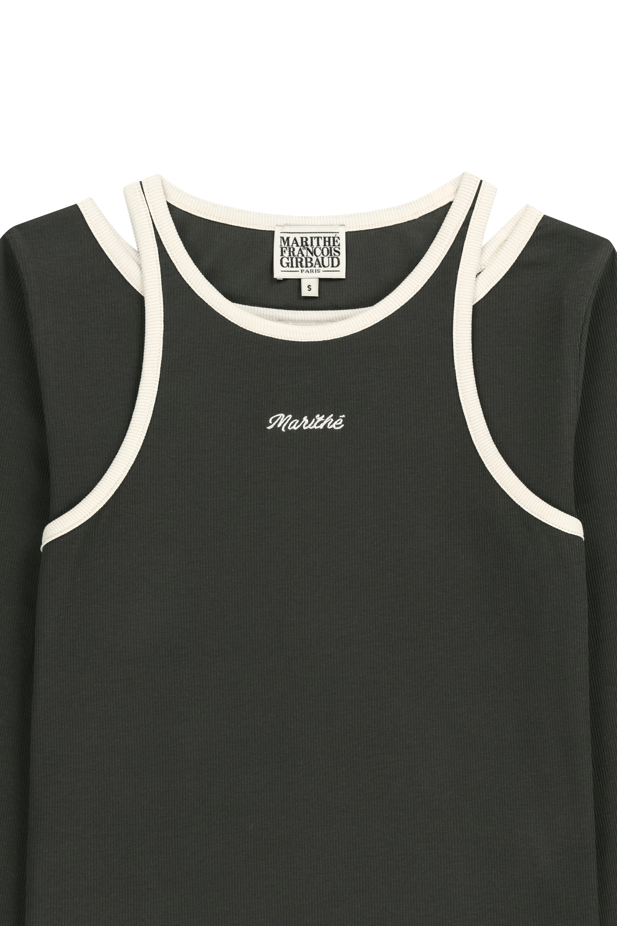 W SLEEVELESS LAYERED LONG SLEEVE TEE