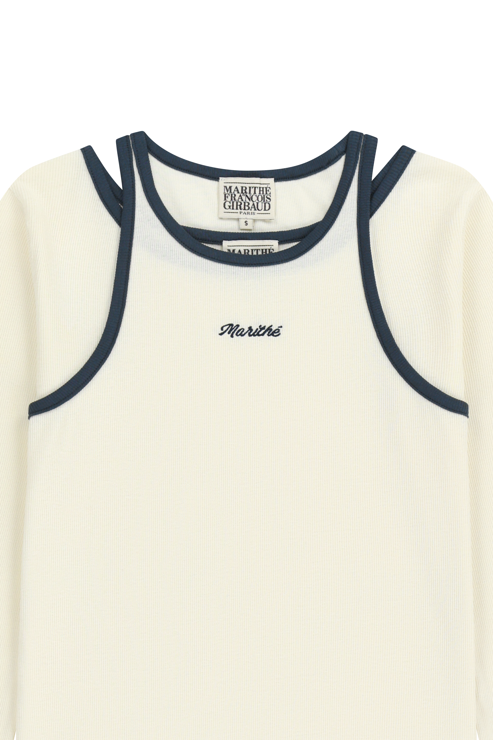 W SLEEVELESS LAYERED LONG SLEEVE TEE
