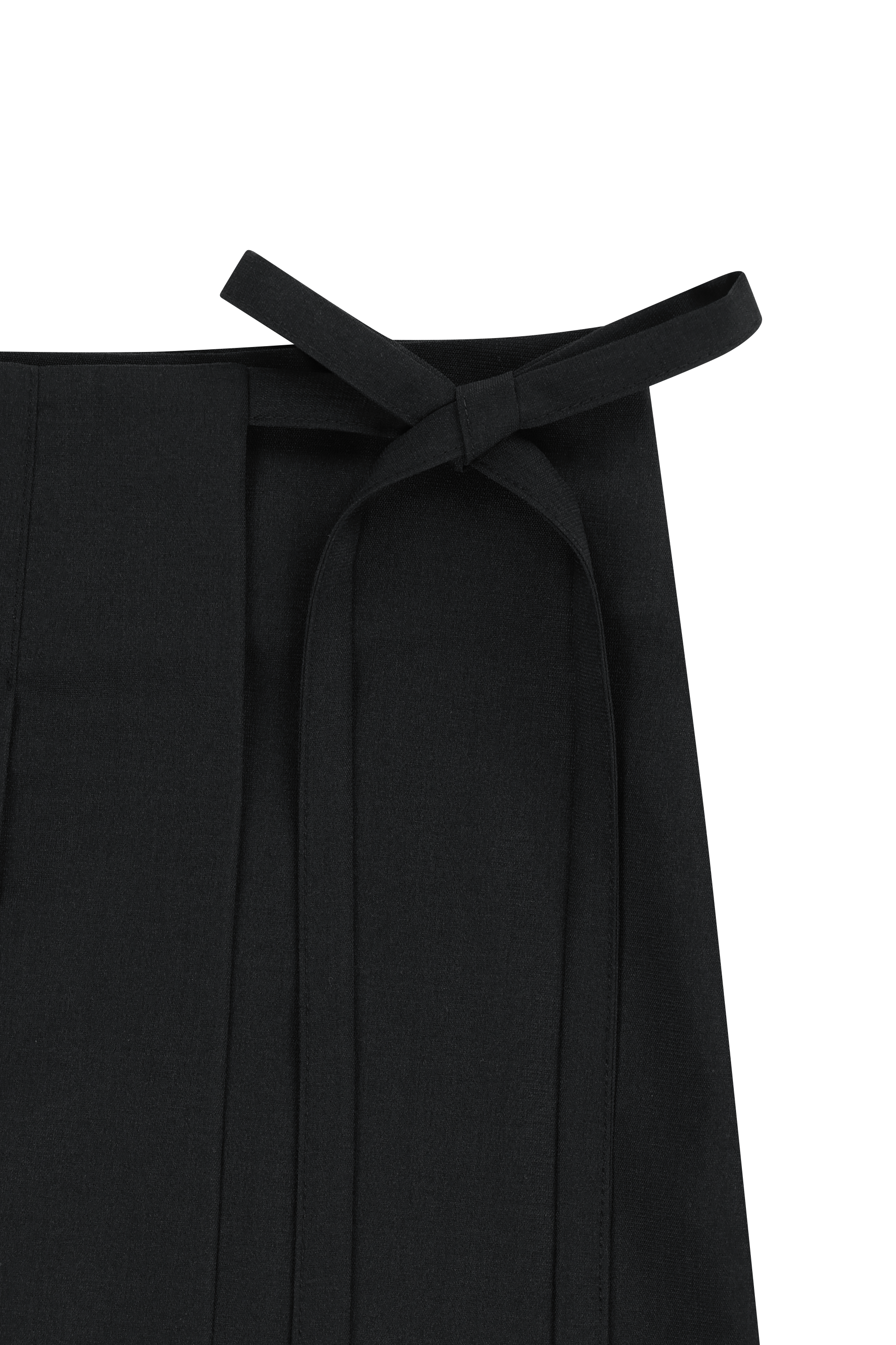 W LAYERED PLEATS SKIRT PANTS