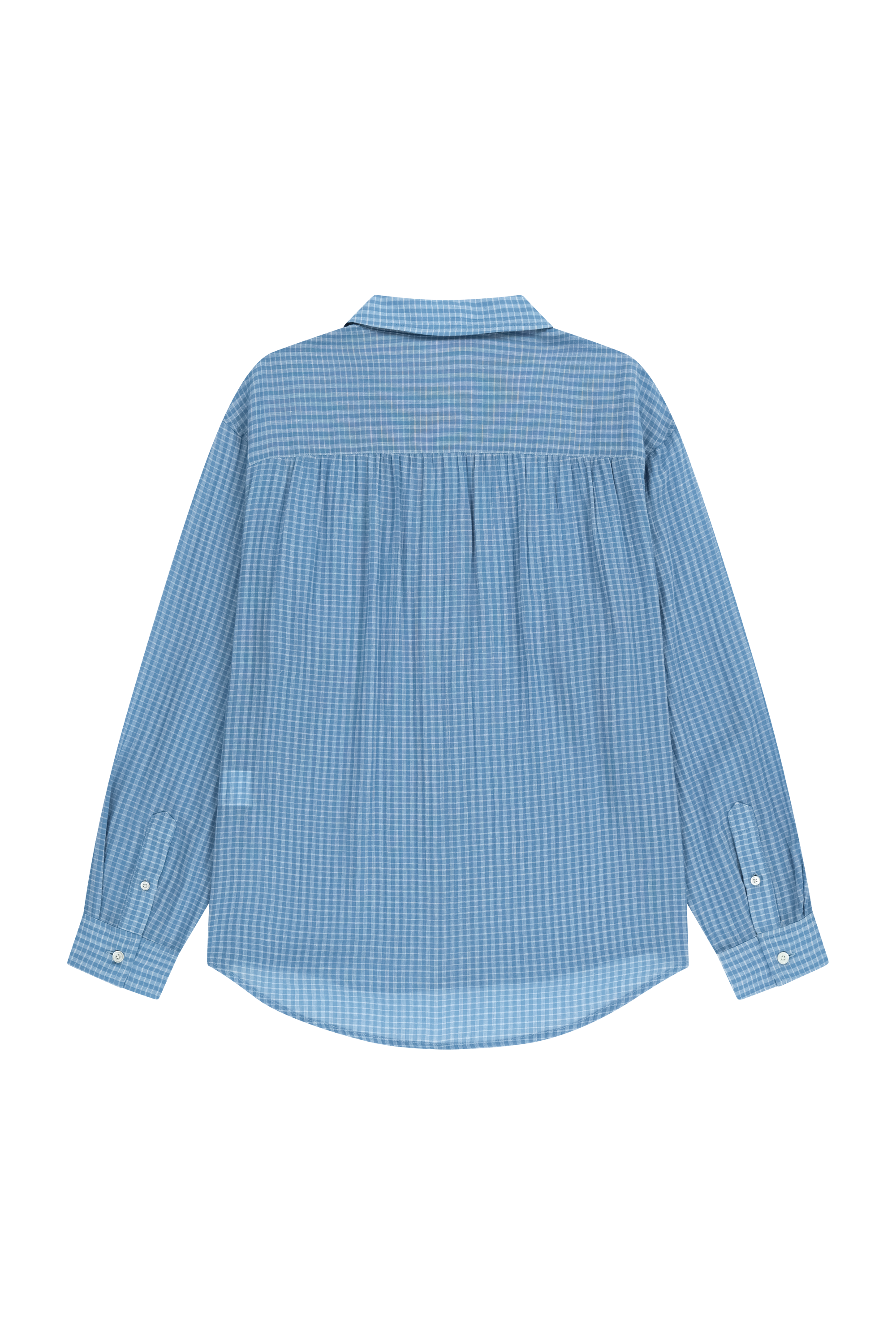 W PATTERN SHEER SHIRT