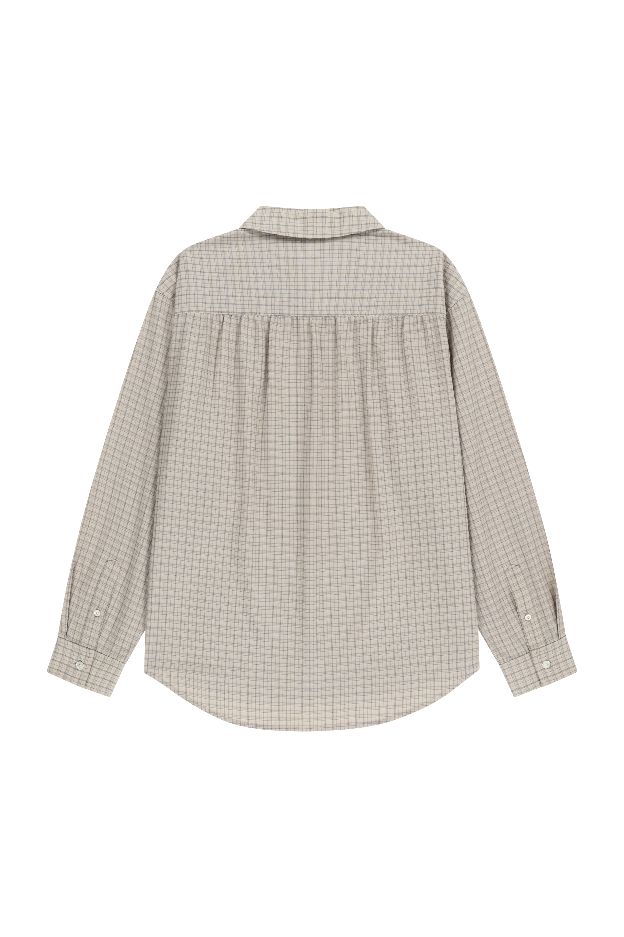 W PATTERN SHEER SHIRT