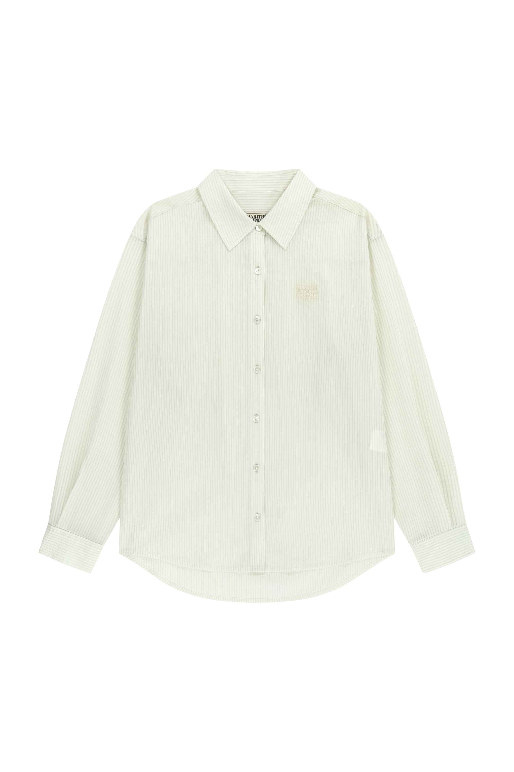 W PATTERN SHEER SHIRT