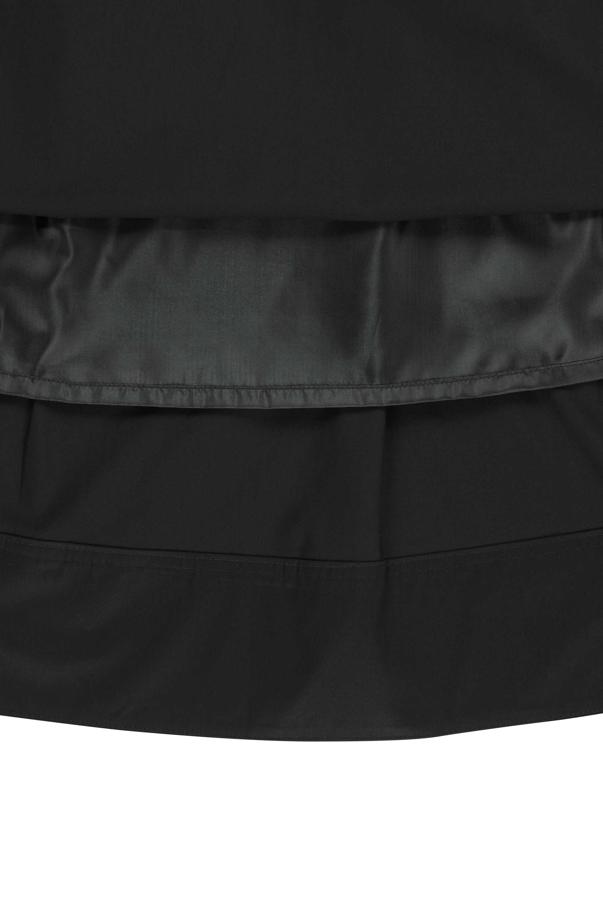 W COTTON WAIST WRINKLE SKIRT